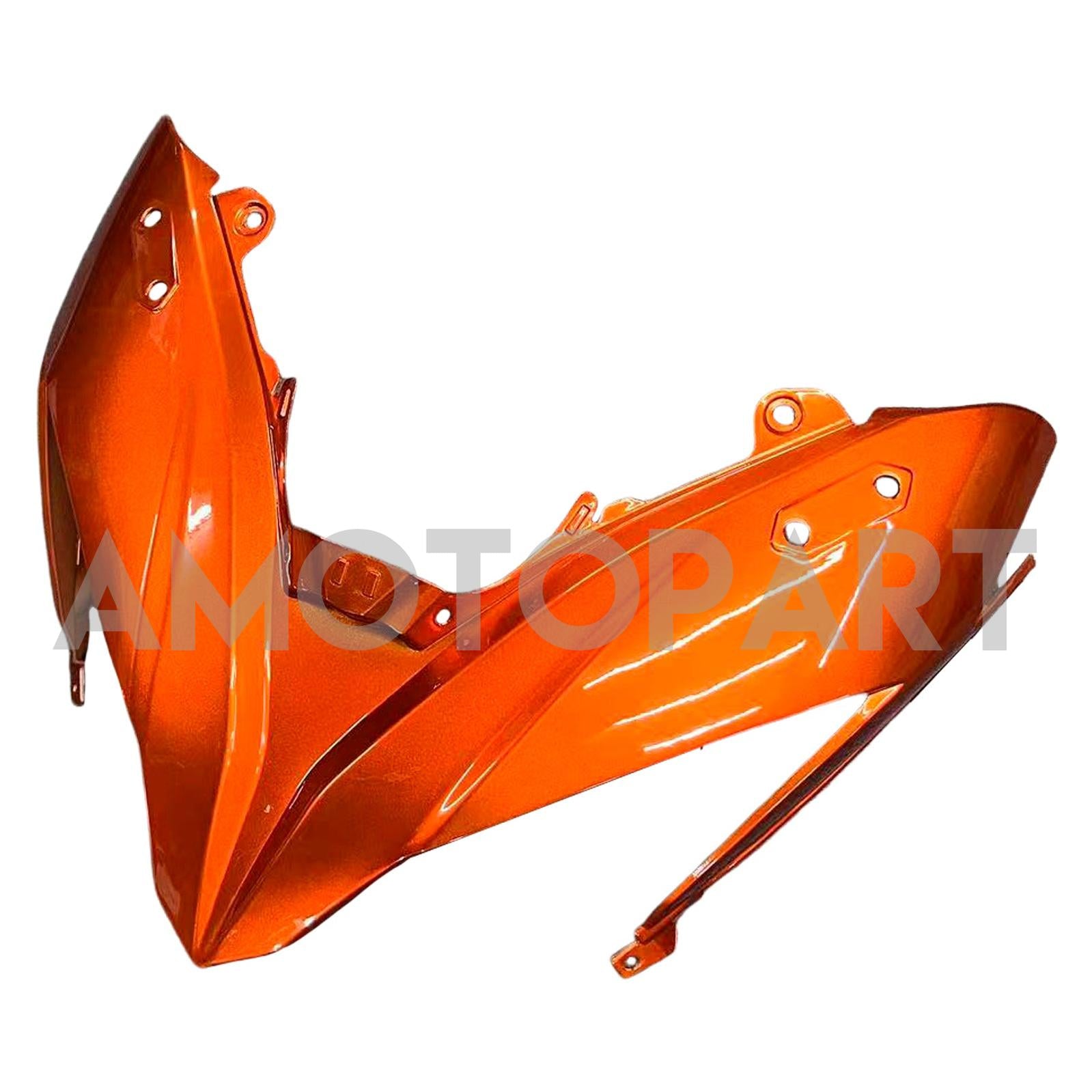 Amotopart Kawasaki ER6F/Ninja650R 2017-2019 Kit de carenado naranja oscuro brillante