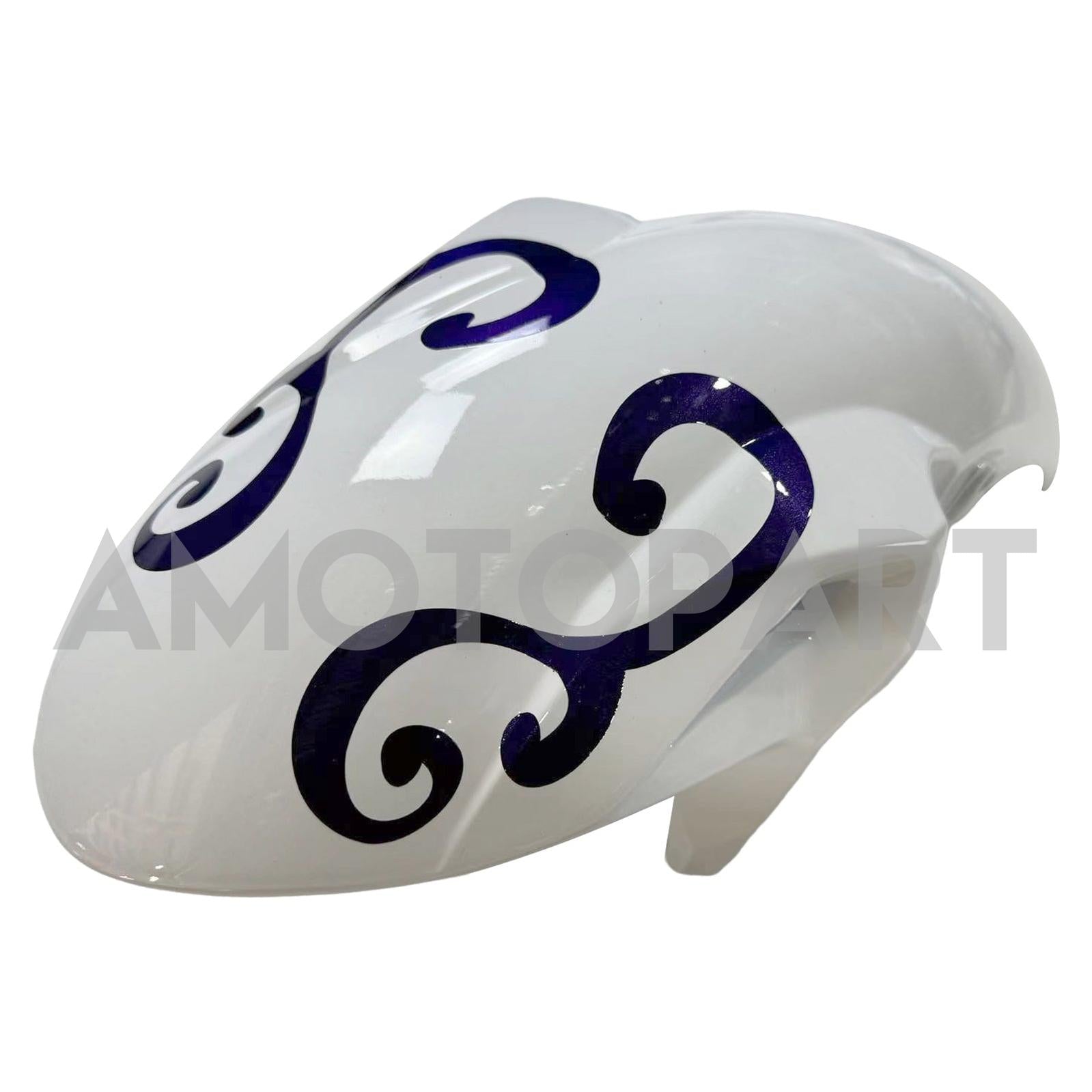 AMOTOPART KAWASAKI ER6F/NINJA650R 2017-2019 WIT & BLAUWE Fairing Kit