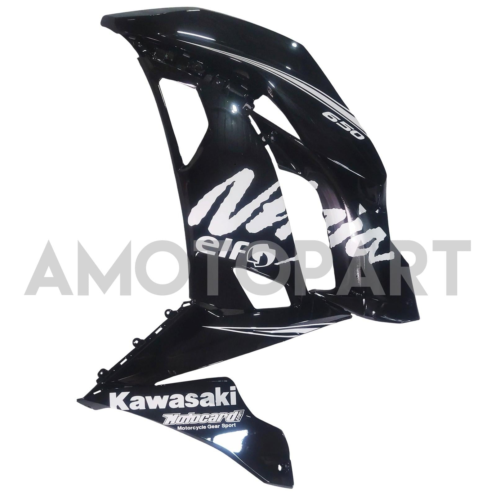 Amotopart 2017-2019 Kawasaki ER6F/NINJA 650R Black Style 1 Fairing Kit