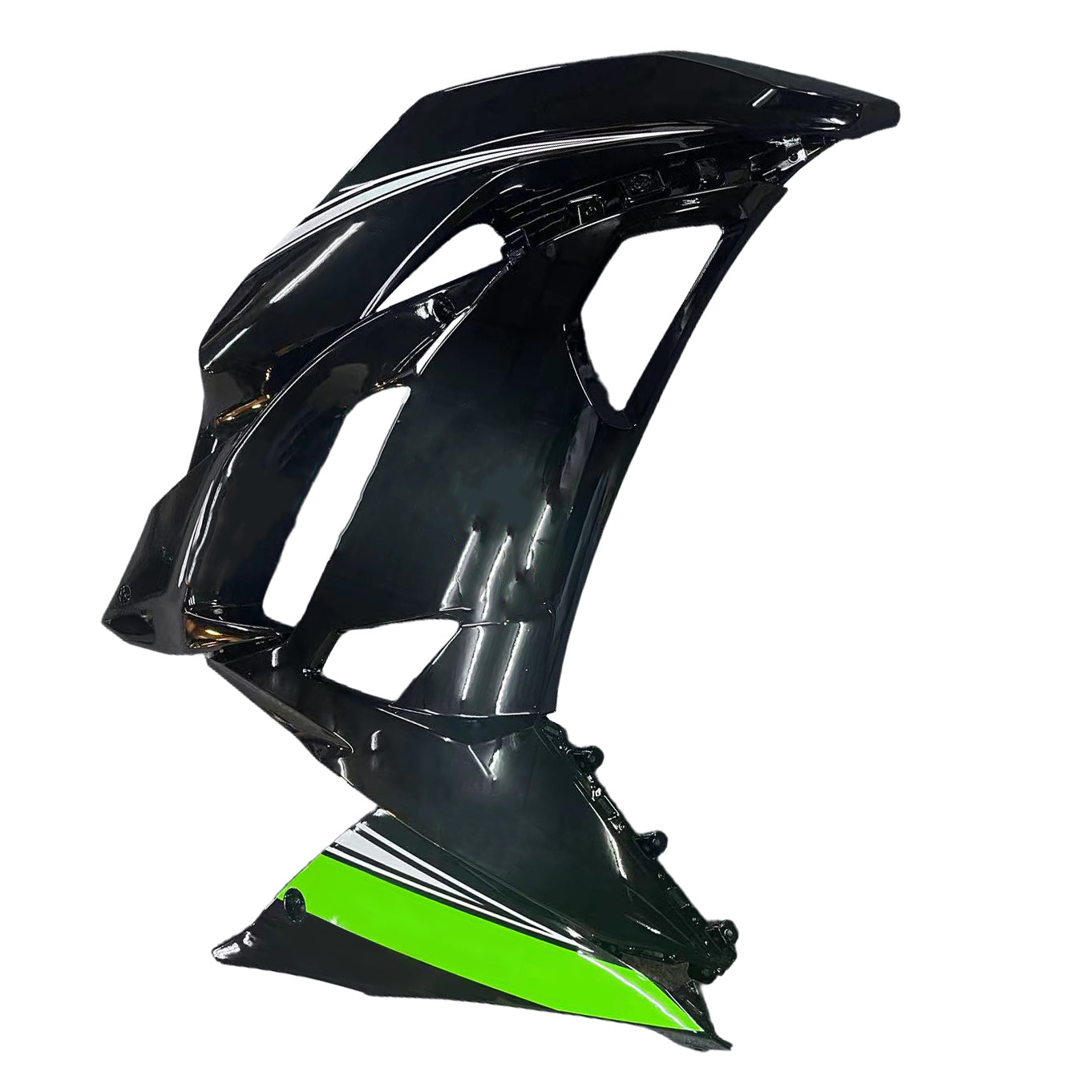 Amotopart 2017-2019 Kawasaki ER6F/Ninja650R Black&Green Style4 Fairing Kit