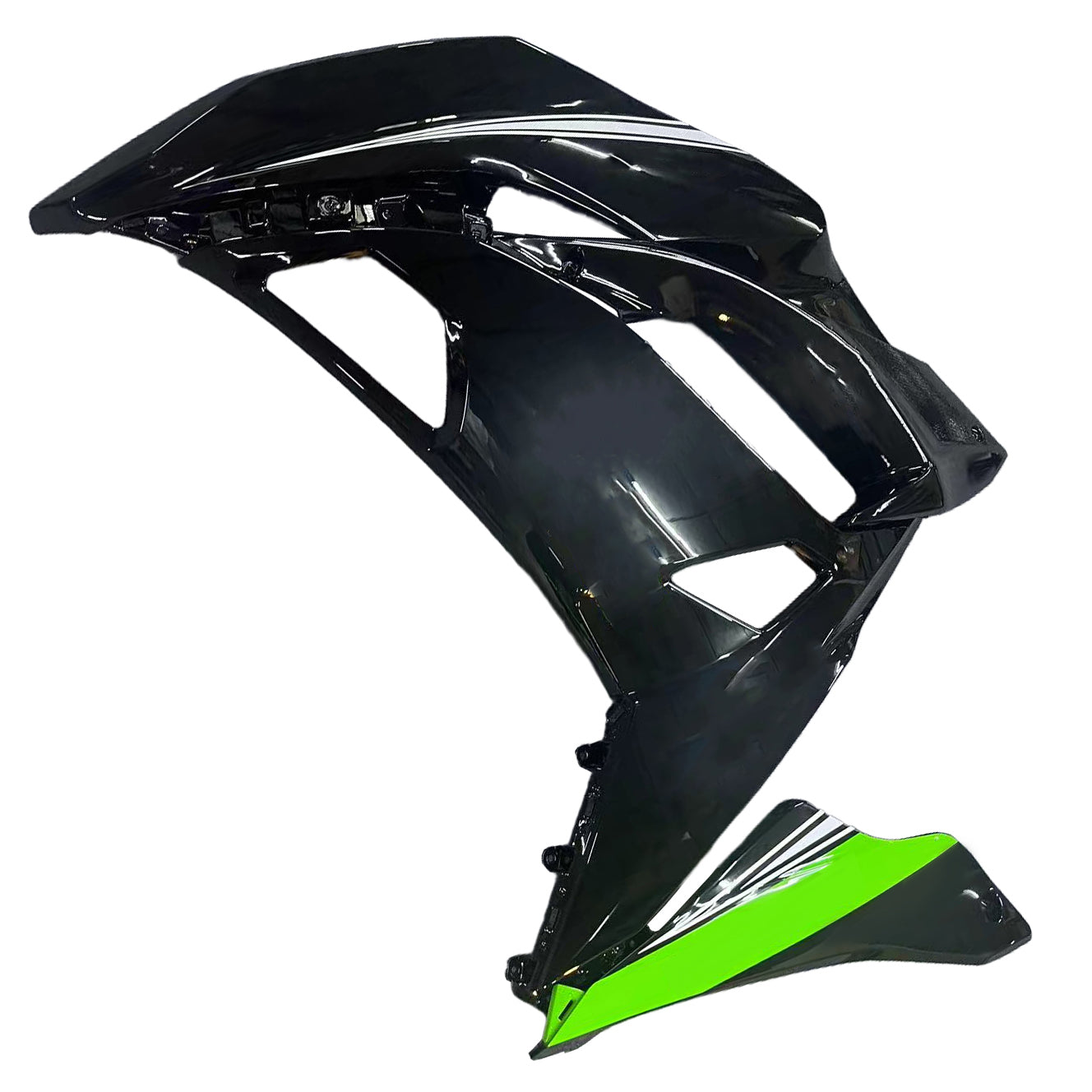 Amotopart 2017-2019 Kawasaki ER6F/Ninja650R Black&Green Style4 Fairing Kit