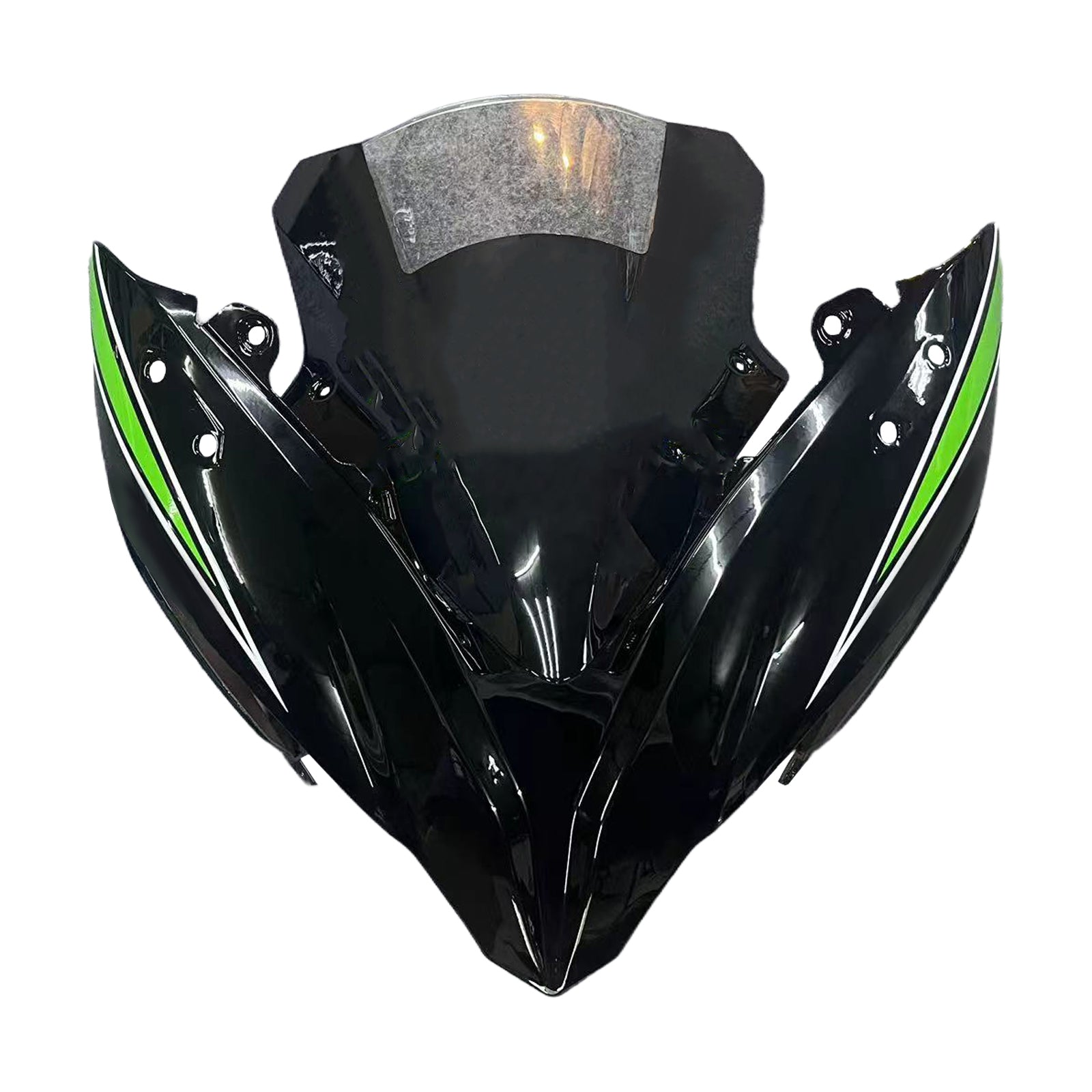 Amotopart 2017-2019 Kawasaki ER6F/Ninja650R Black&Green Style4 Fairing Kit