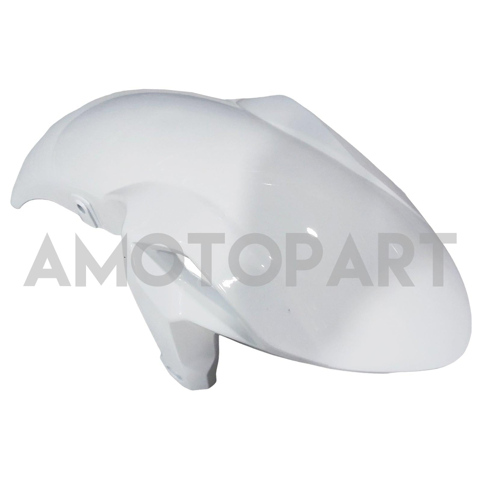 Amotopart 2017-2019 Kawasaki ER6F/Ninja650R White med Green Stripe Fairing Kit