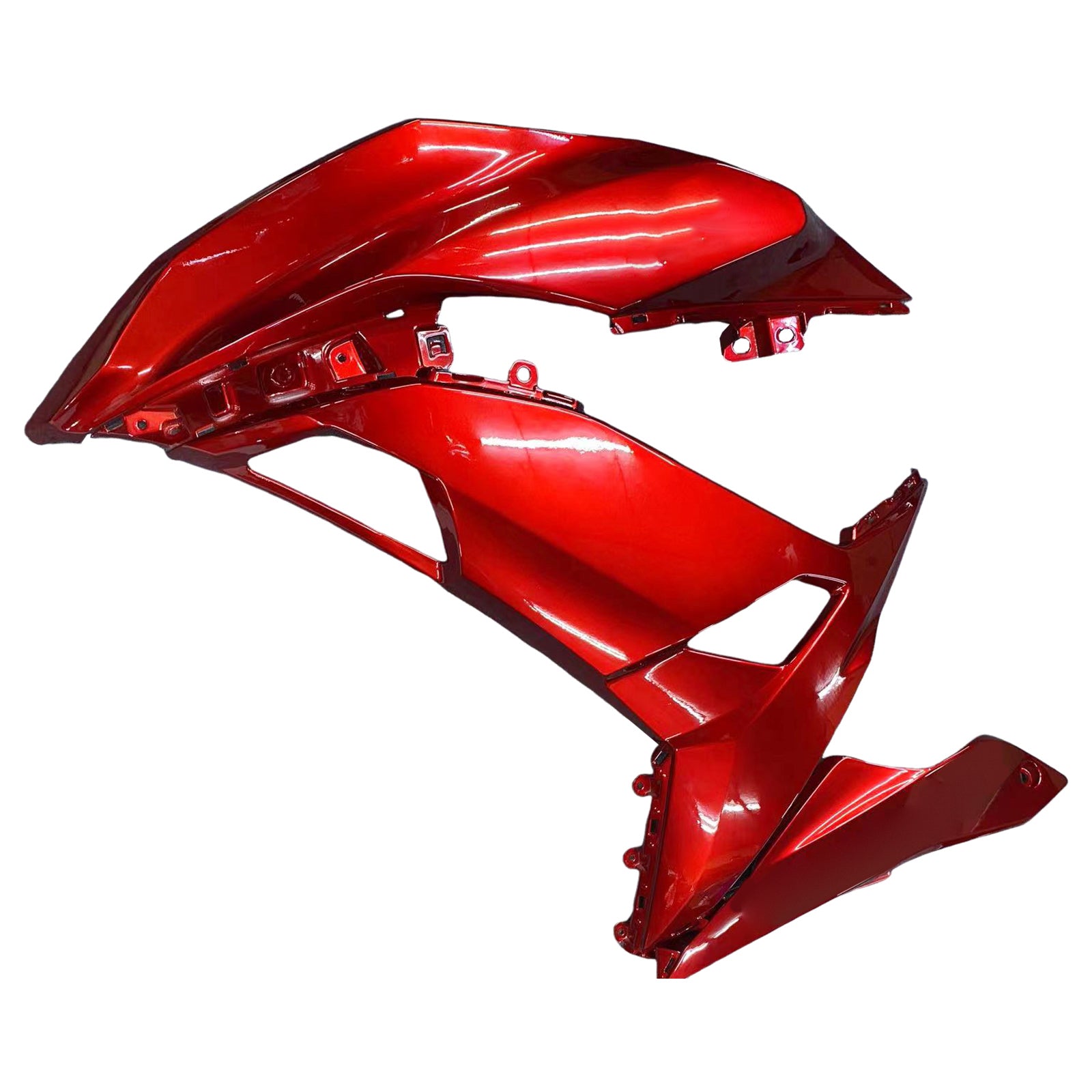 Amotopart 2017–2019 Kawasaki ER6F/Ninja650R Verkleidungsset in glänzendem Rot