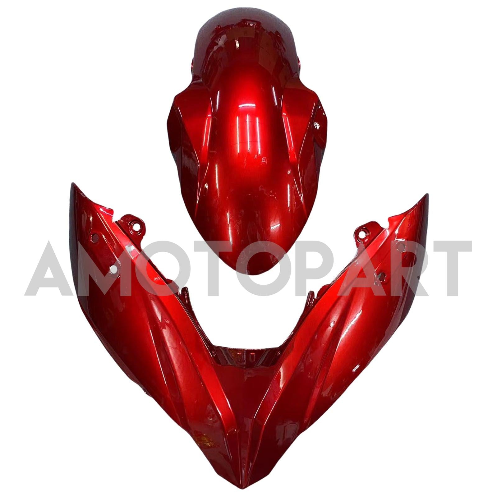 AMOTOPART 2017-2019 KAWASAKI ER6F/NINJA650R GLOSS RED FAIRING KIT