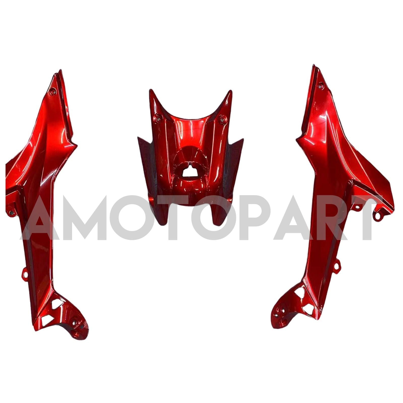 AMOTOPART 2017-2019 KAWASAKI ER6F/NINJA650R GLOSS RED FAIRING KIT
