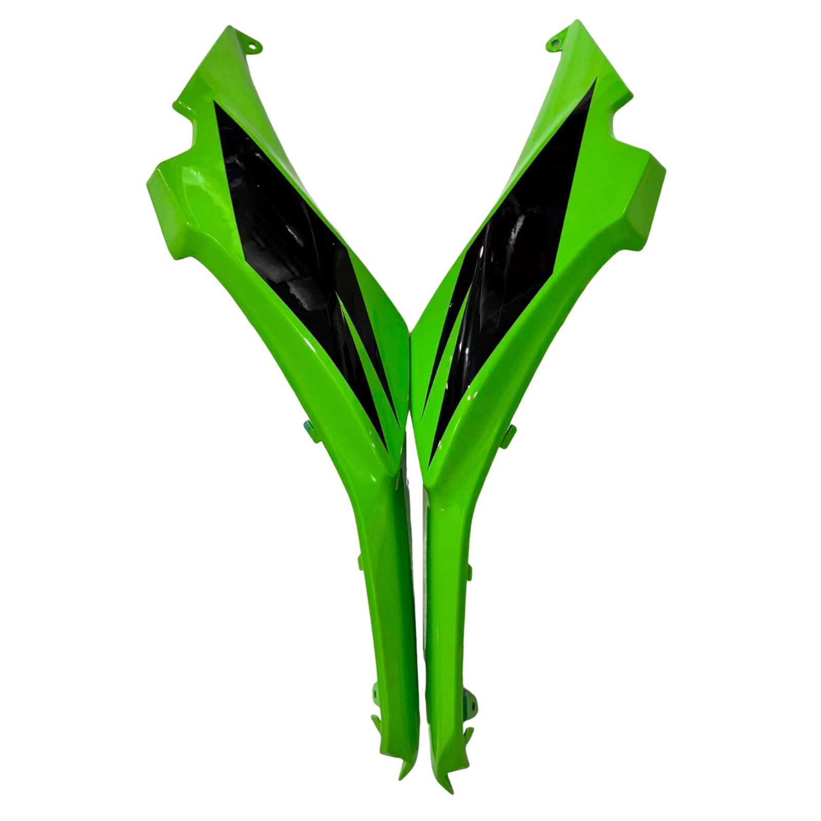 Amotopart 2017-2019 Kawasaki ER6F/Ninja650R Black&Green Style2 Fairing Kit