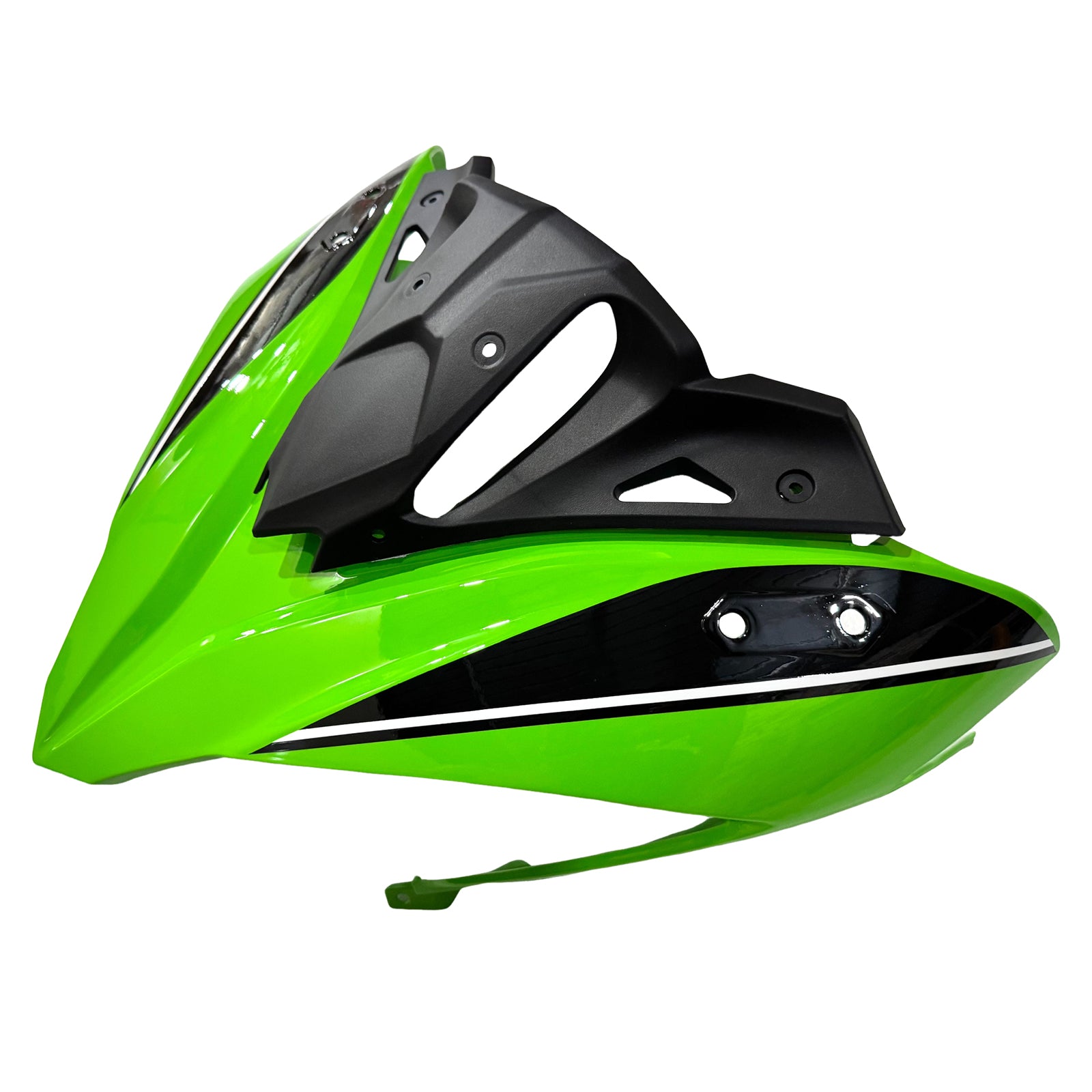 Amotopart 2017-2019 Kawasaki ER6F/Ninja650R Black&Green Style2 Fairing Kit