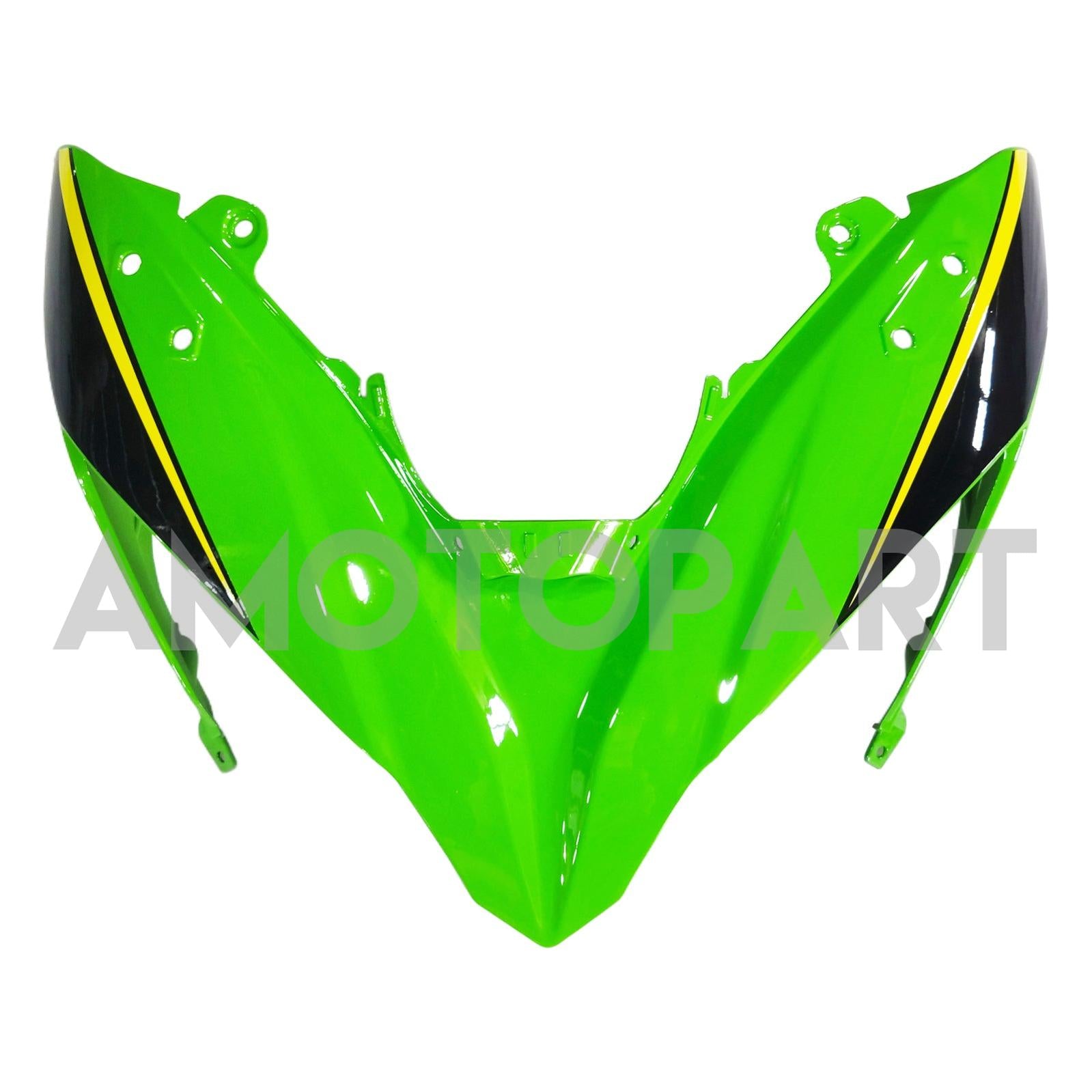Amotopart 2017-2019 Kawasaki ER6F/Ninja650R Black&Green Style1 Fairing Kit