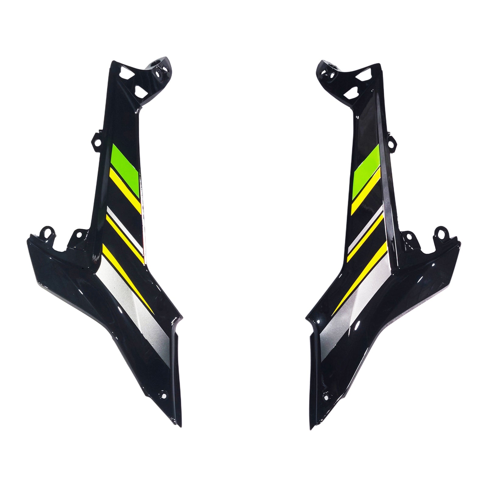 AMOTOPART 2017-2019 KAWASAKI ER6F/NINJA650R Black & Green Style1 Fairing Kit