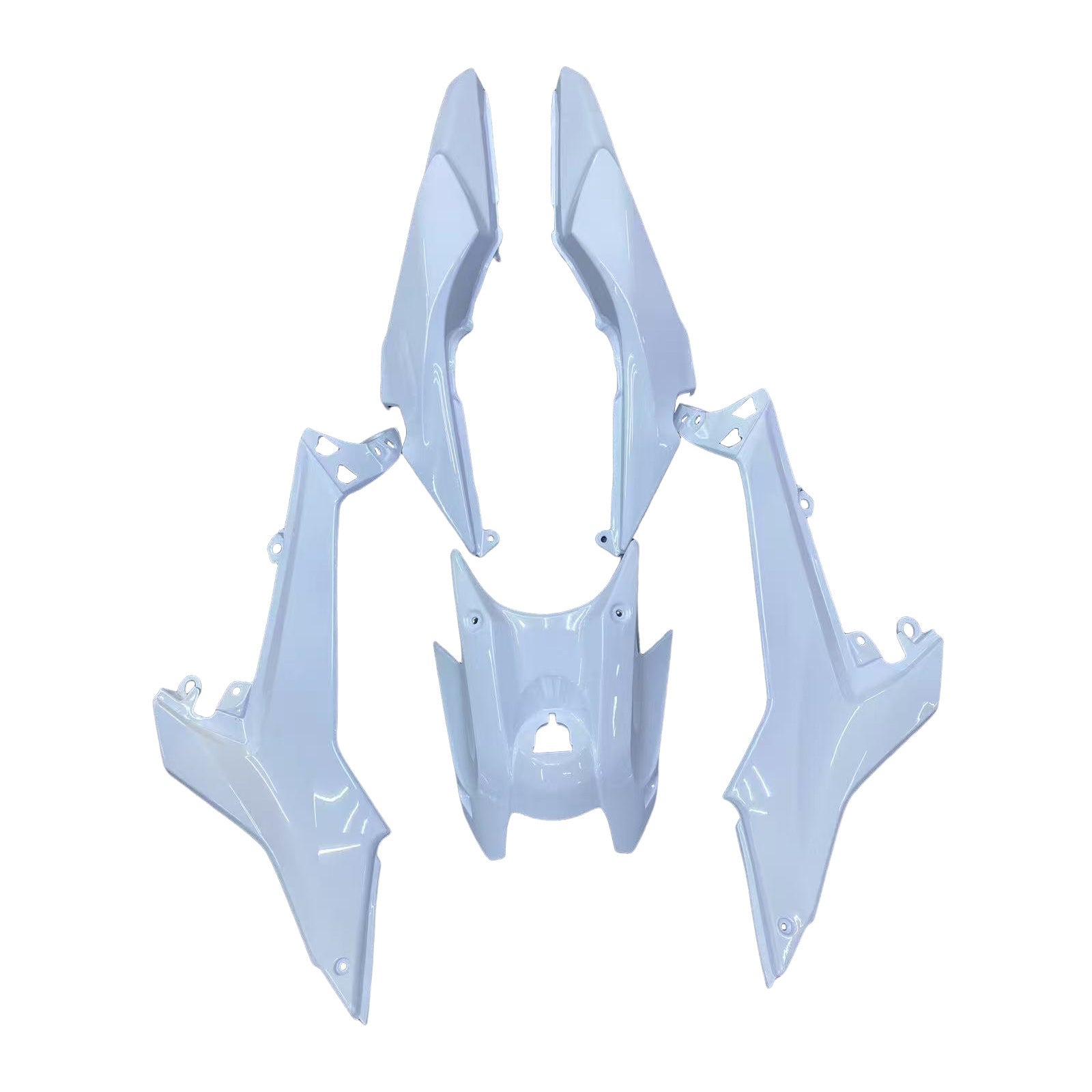 Amotopart 2017-2019 Kawasaki ER6F/Ninja650R White Fairing Kit
