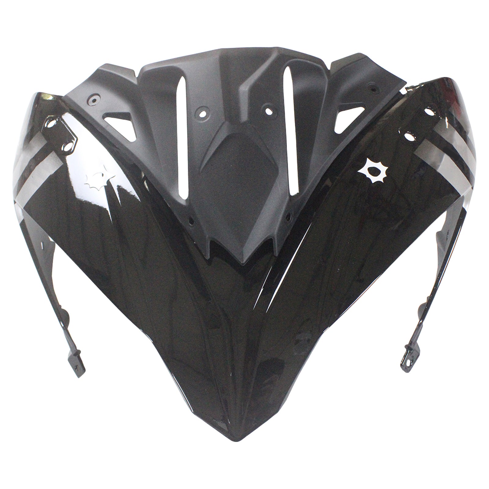 Amotopart 2017-2019 Kawasaki ER6F/Ninja650R Black with Skull Fairing Kit