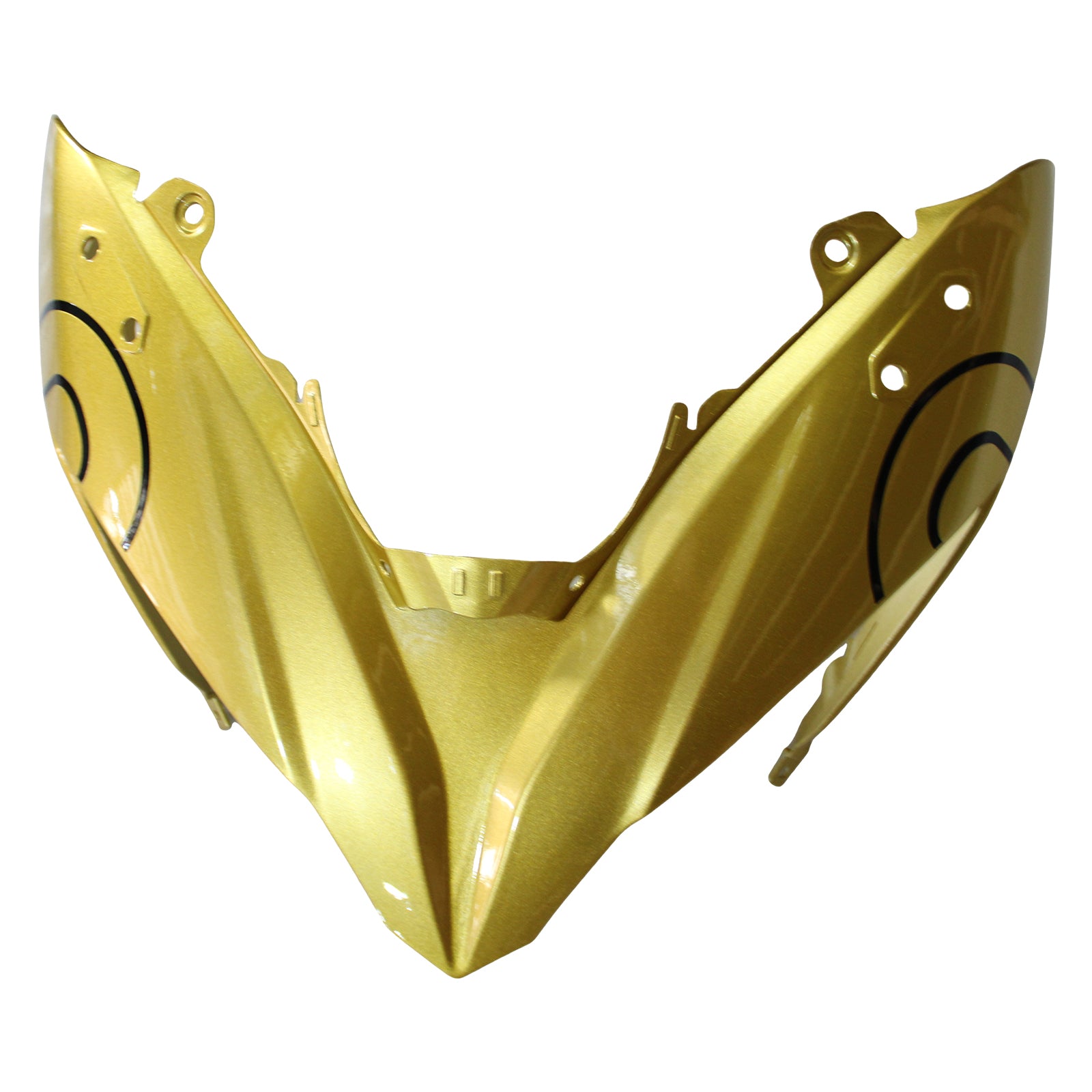 Amotopart 2017-2019 Kawasaki ER6F/Ninja650R Black Gold Fairing Kit