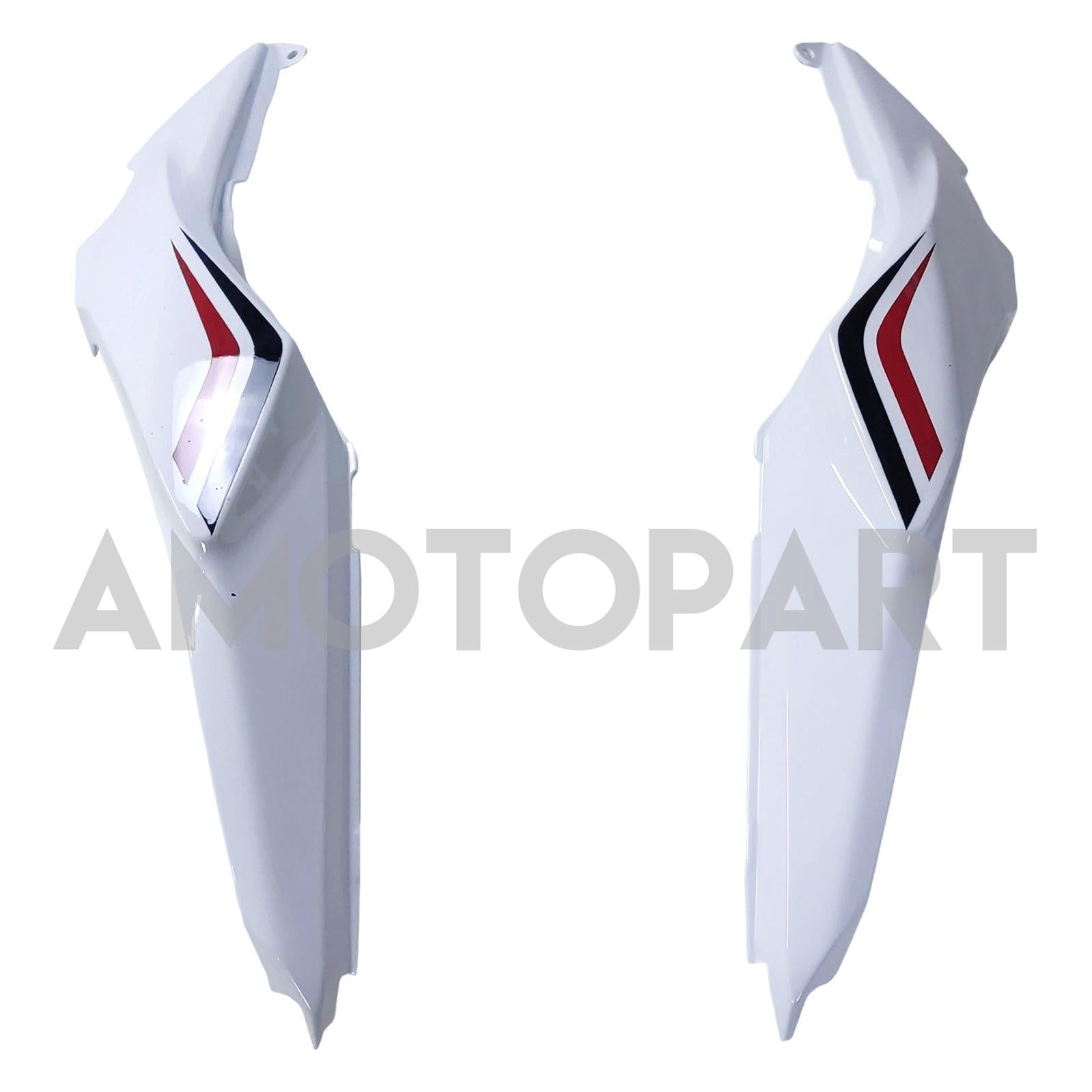 Amotopart 2017-2019 Kawasaki ER6F/Ninja650R White Black Fairing Kit