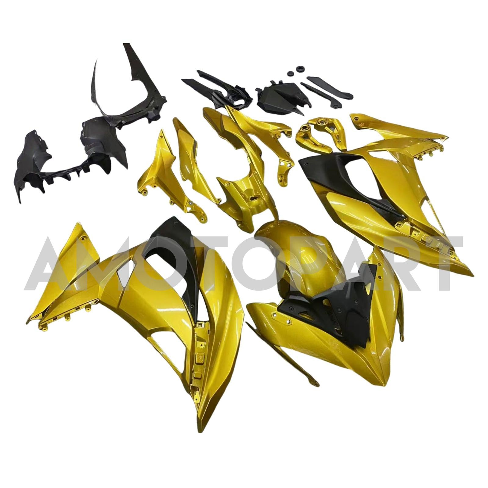 Amotopart 2017-2019 Kawasaki ER6F/Ninja 650R Kit de carenado de golf