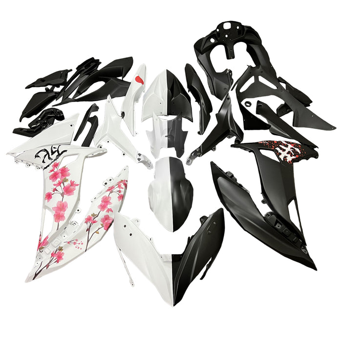 Amotopart 2017-2019 Kawasaki Ninja 650R ER6F Black White Red Fairing Kit