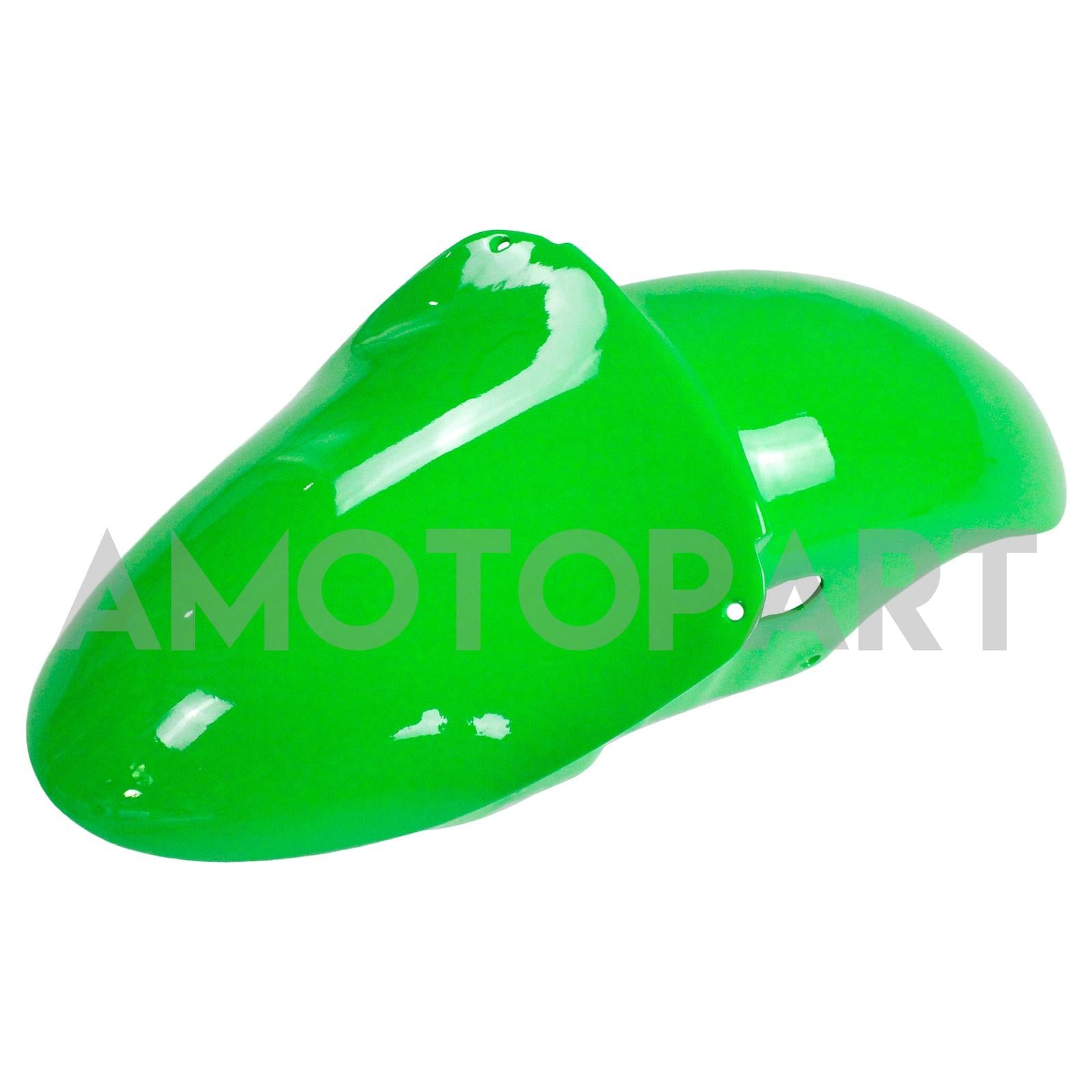 Amotopart Kawasaki ZX6R 1998-1999 Kit de carenagem preta verde