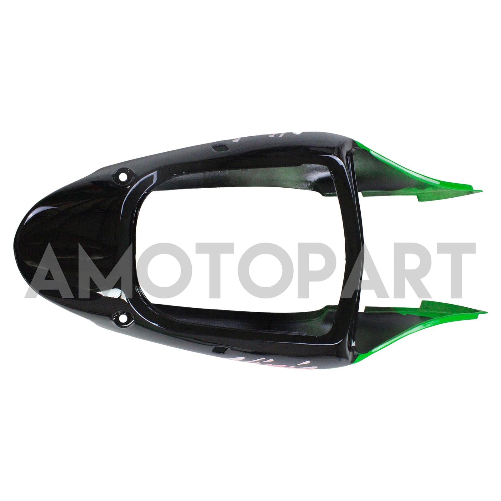 Amotopart Kawasaki ZX6R 1998-1999 Kit de carenagem preta verde