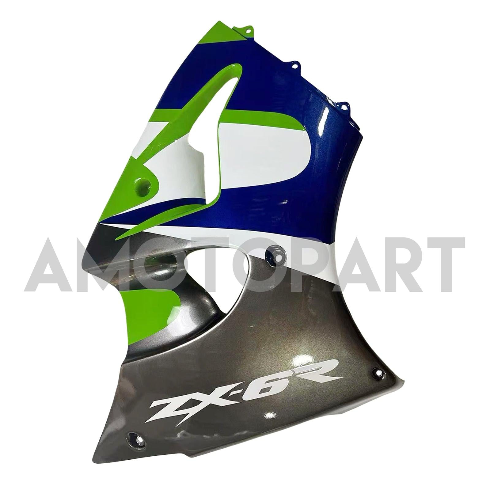Amotopart 1998-1999 Kawasaki ZX6R Green & Black Styl3 Failing Kit