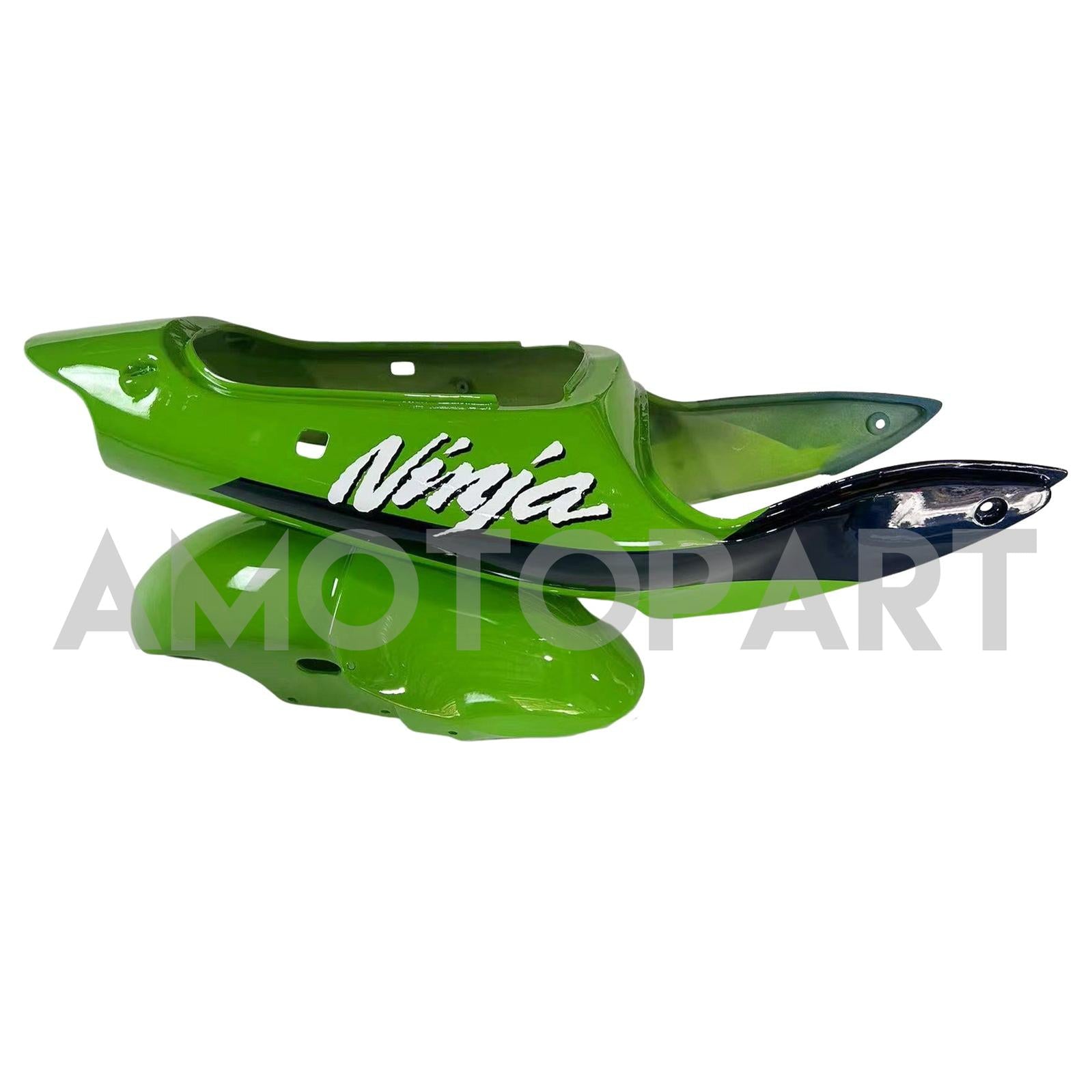 Amotopart 1998-1999 Kawasaki ZX6R Green & Black Styl3 Failing Kit