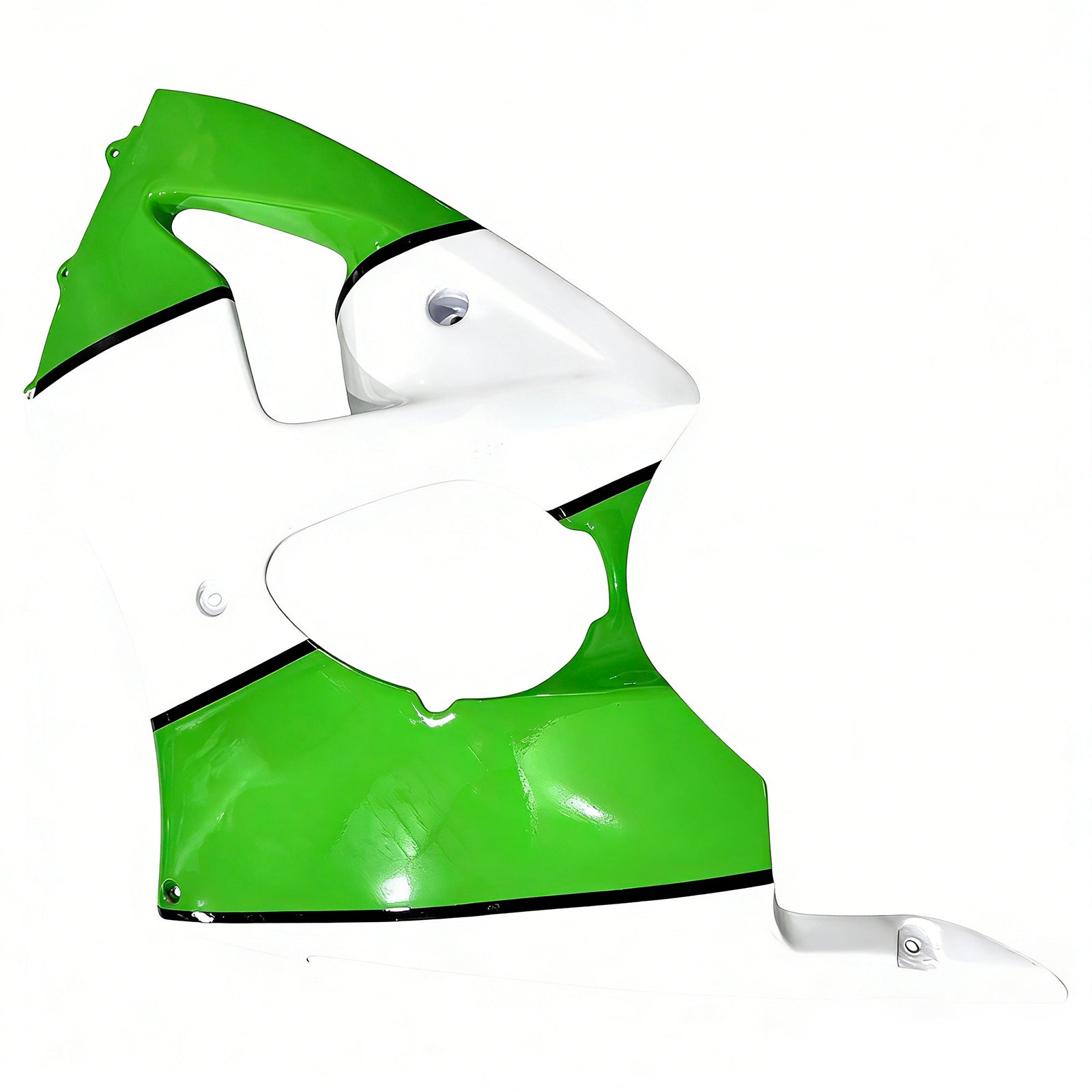 Amotopart 1998–1999 Kawasaki ZX6R Weiß-Grün-Verkleidungsset