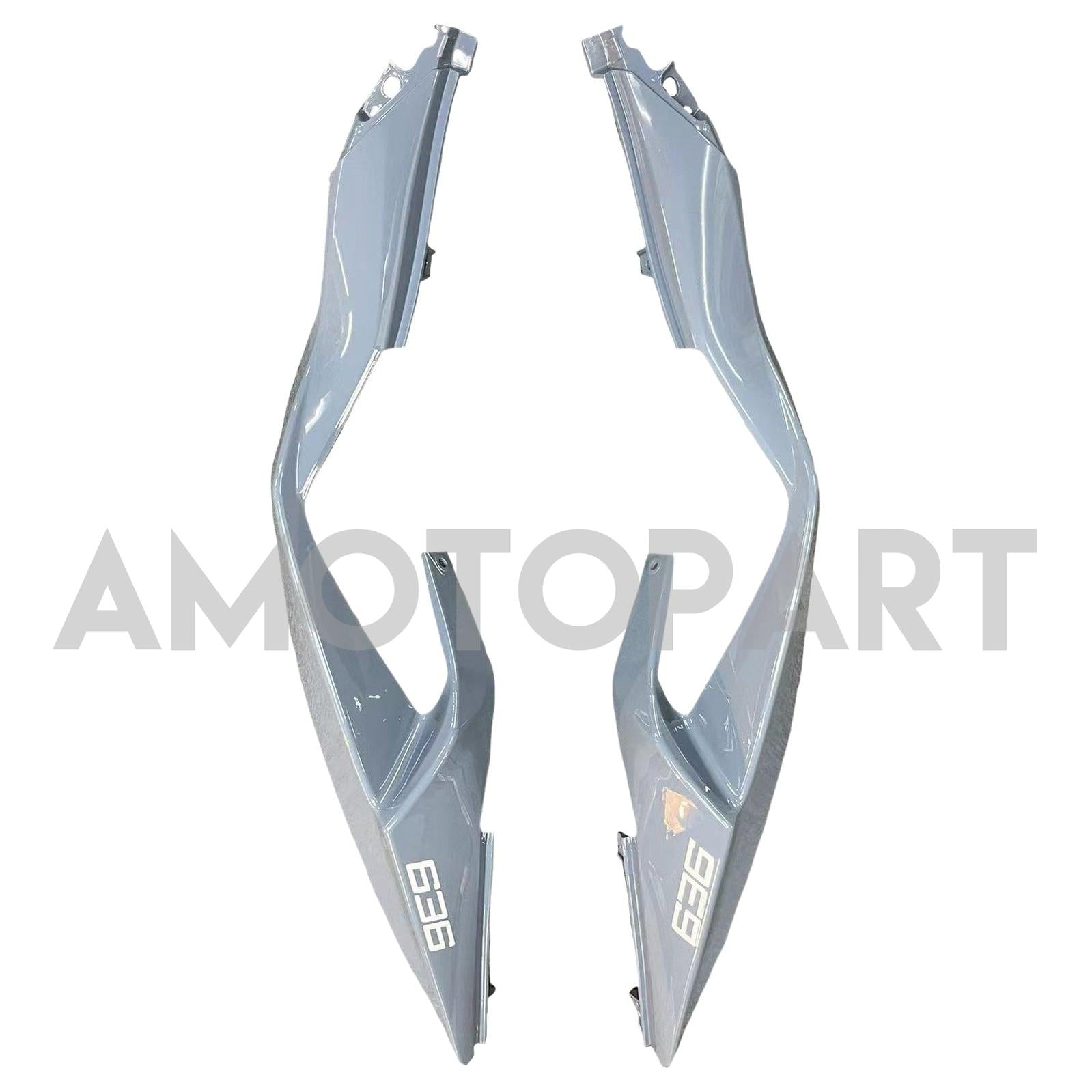 Amotopart Kawasaki ZX6R 2019-2023 Gray Black Fairing Kit
