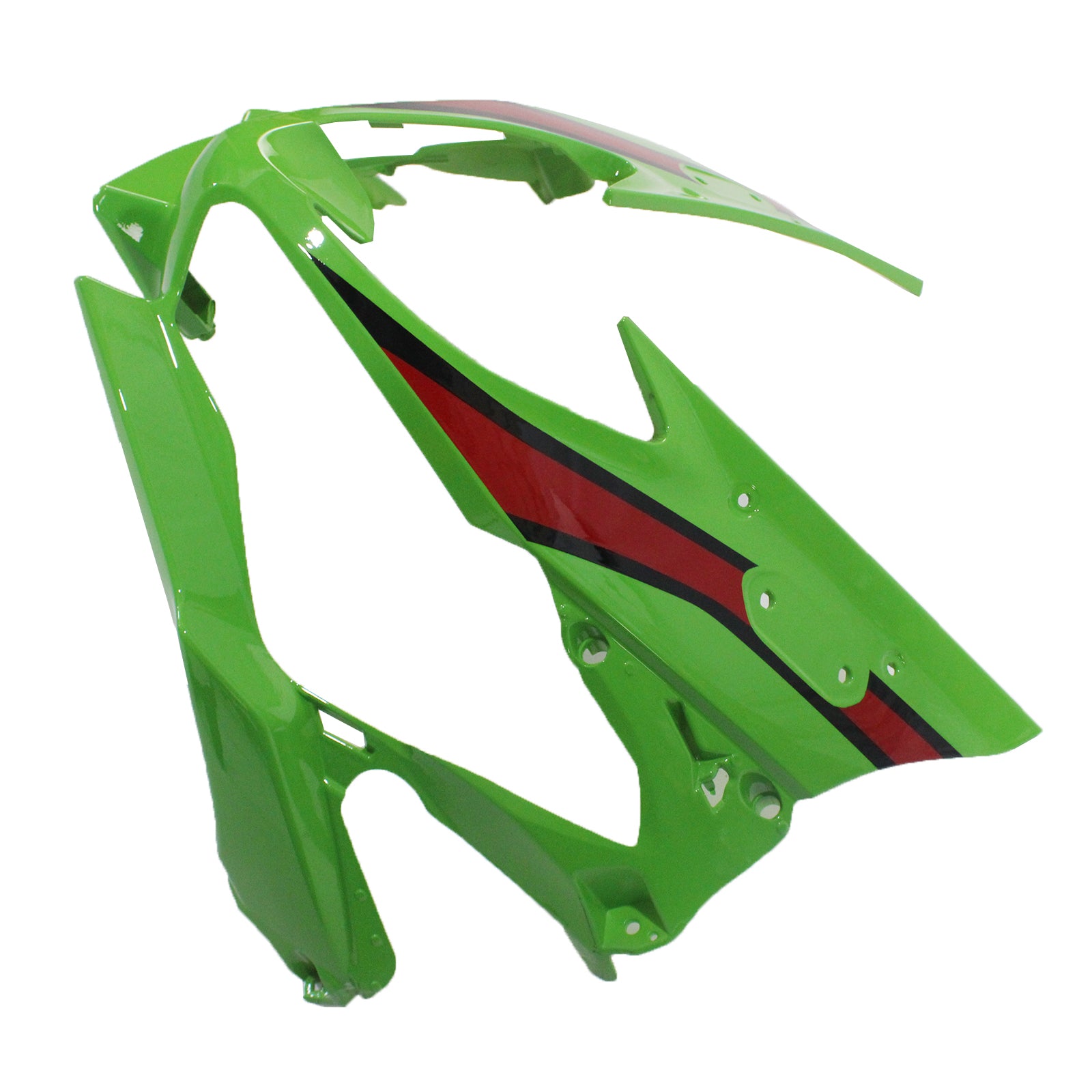 Amotopart Kawasaki ZX6R 2019-2023 Kit de carénage noir vert