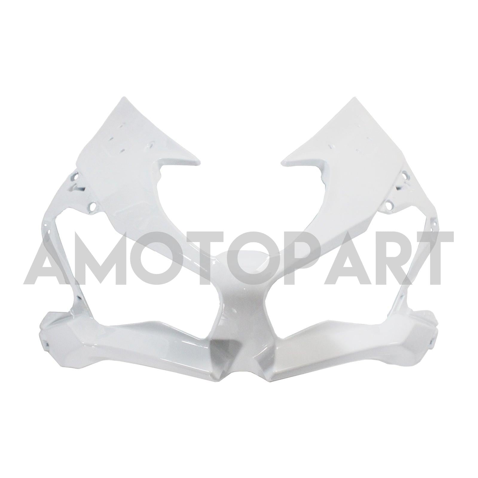 Amotopart 2019-2023 Kawasaki ZX6R White Gray Fairing Kit