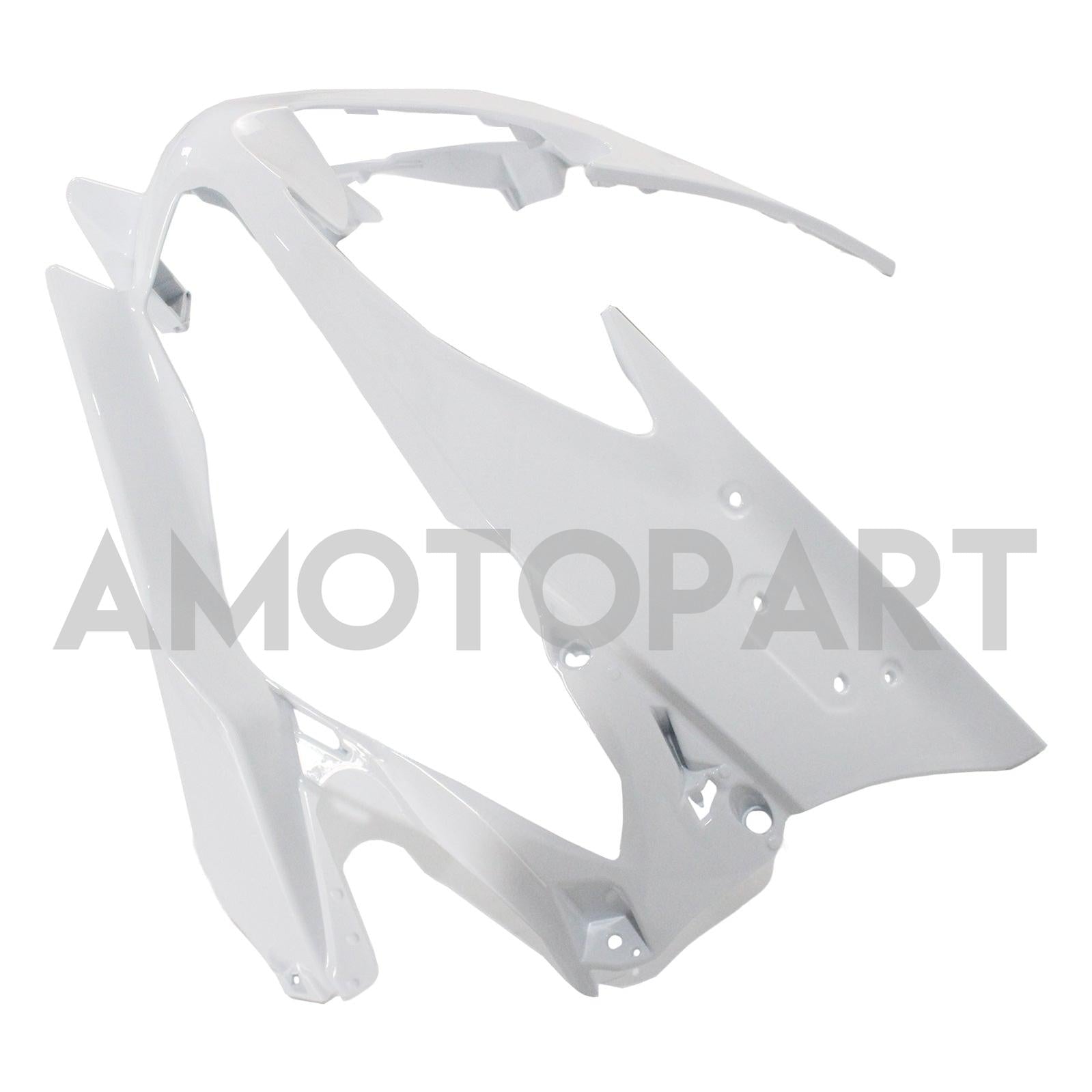 Amotopart 2019-2023 Kawasaki ZX6R White Gray Fairing Kit
