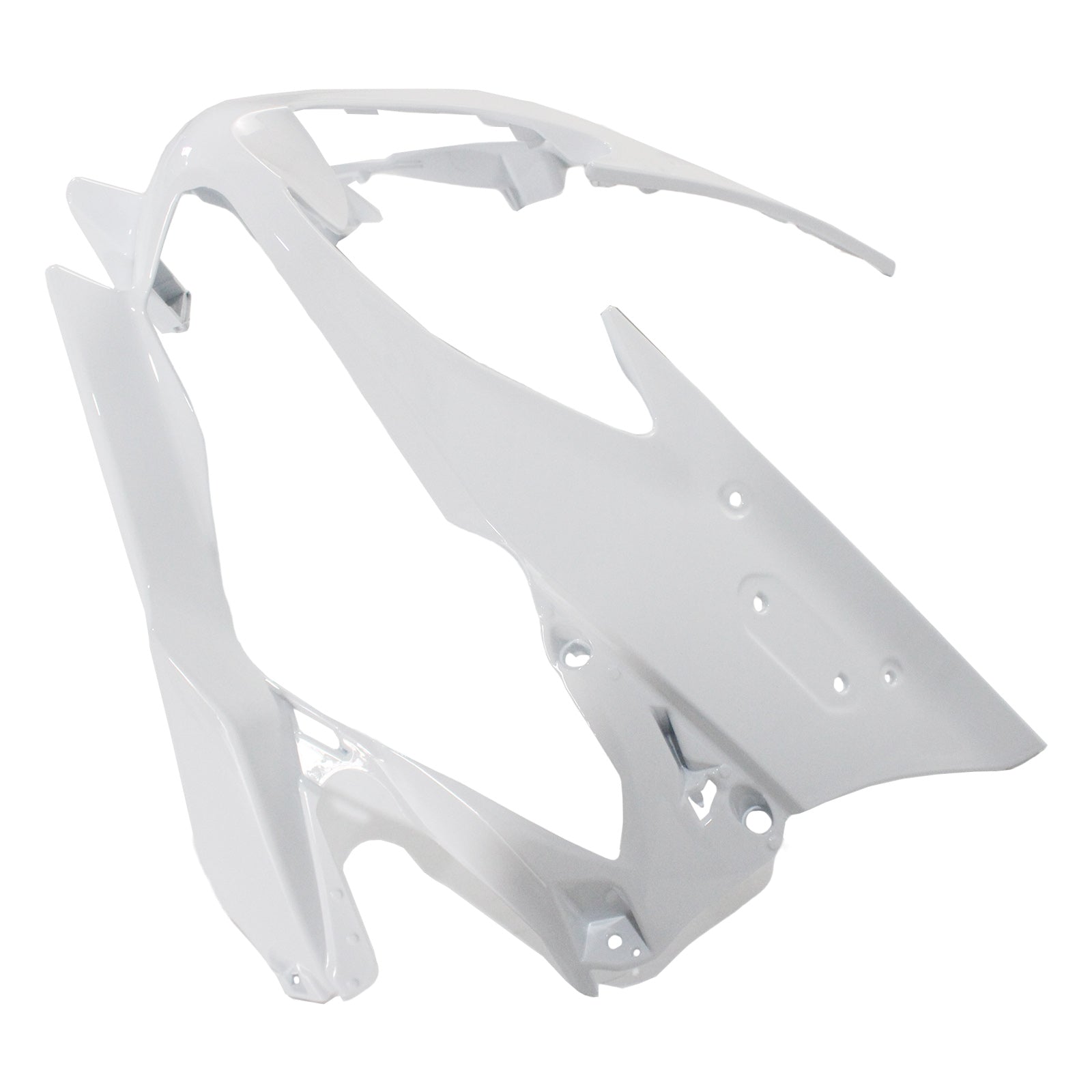 Amotopart 2019-2023 Kawasaki ZX6R White Grey Fairing Kit