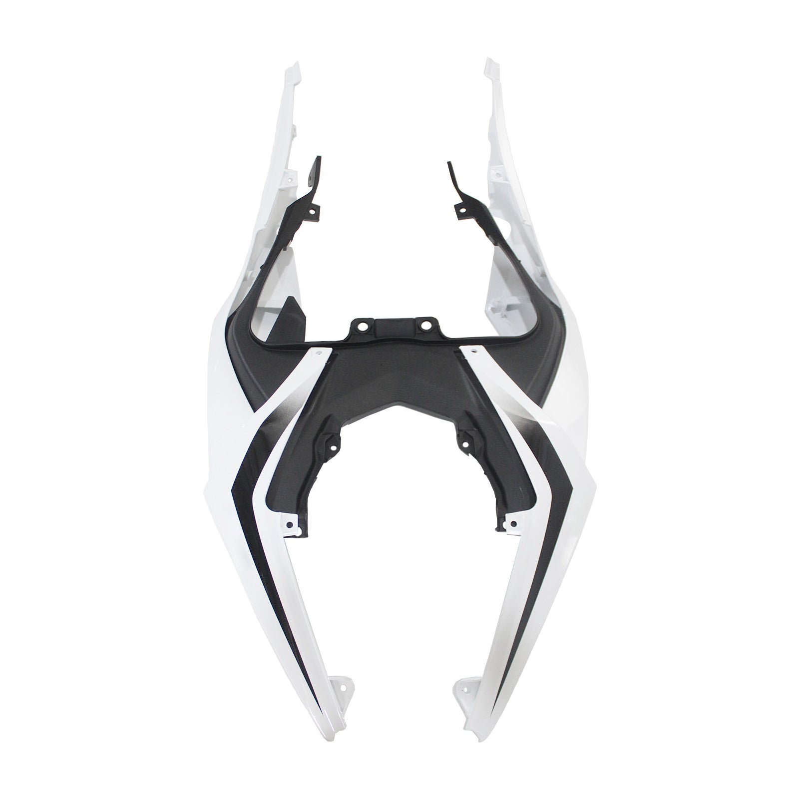 Amotopart 2019-2023 Kawasaki ZX6R White Grey Fairing Kit