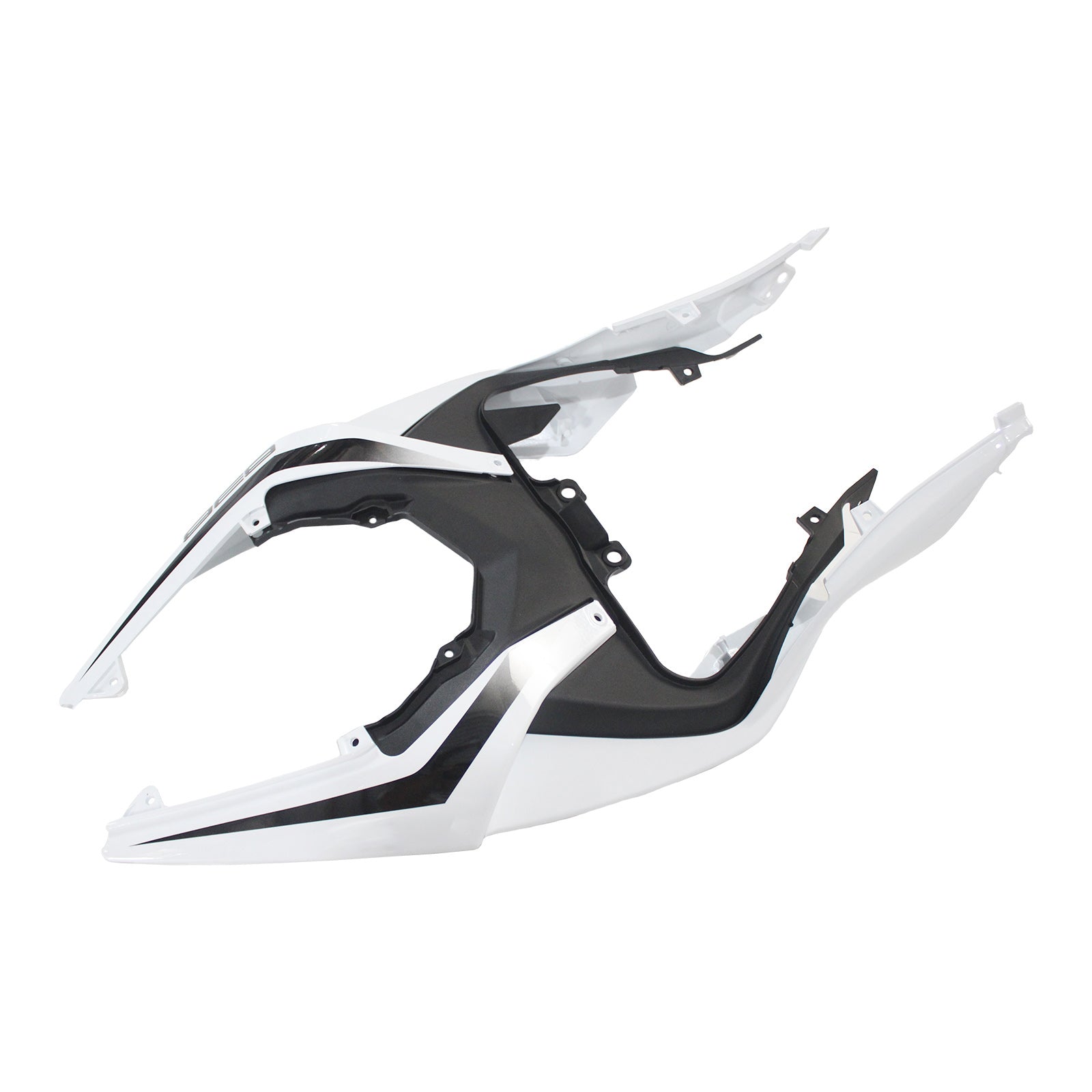 Amotopart 2019-2023 Kawasaki ZX6R White Grey Fairing Kit