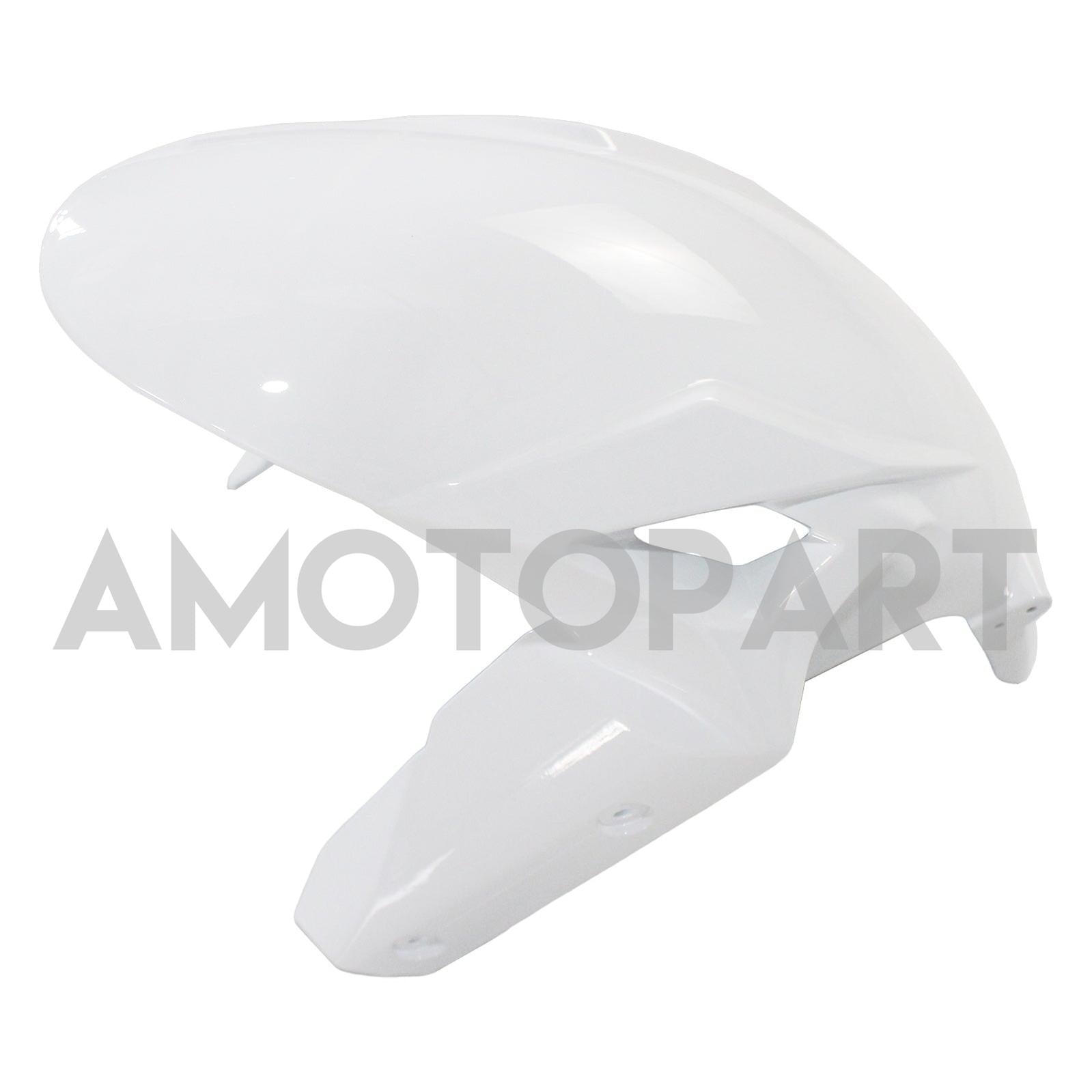 Amotopart 2019-2023 Kawasaki ZX6R White Gray Fairing Kit