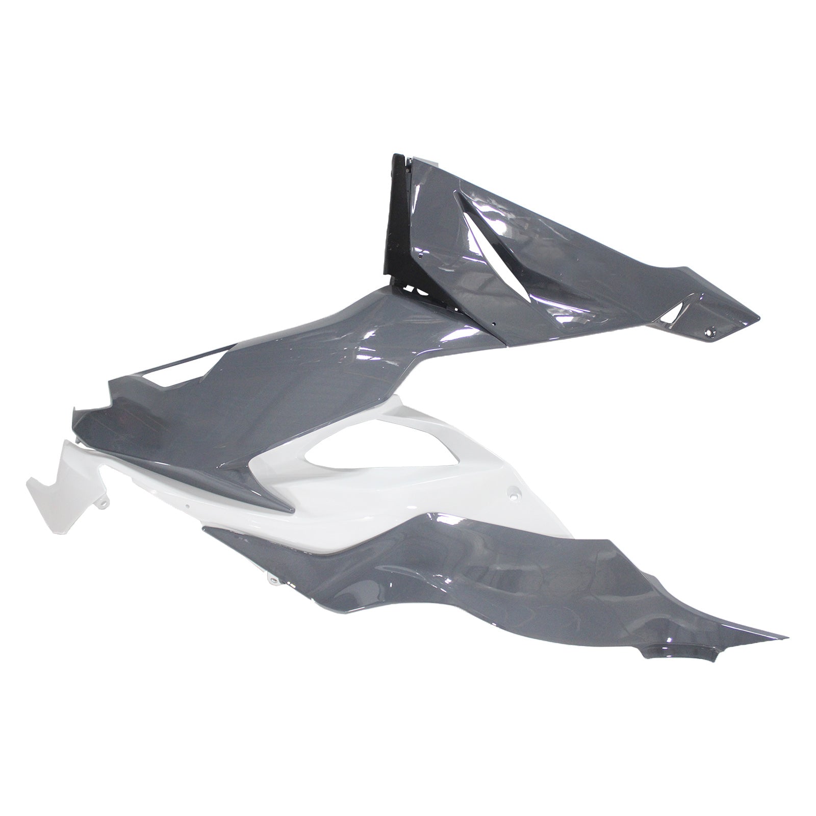 Amotopart 2019-2023 Kawasaki ZX6R White Grey Fairing Kit