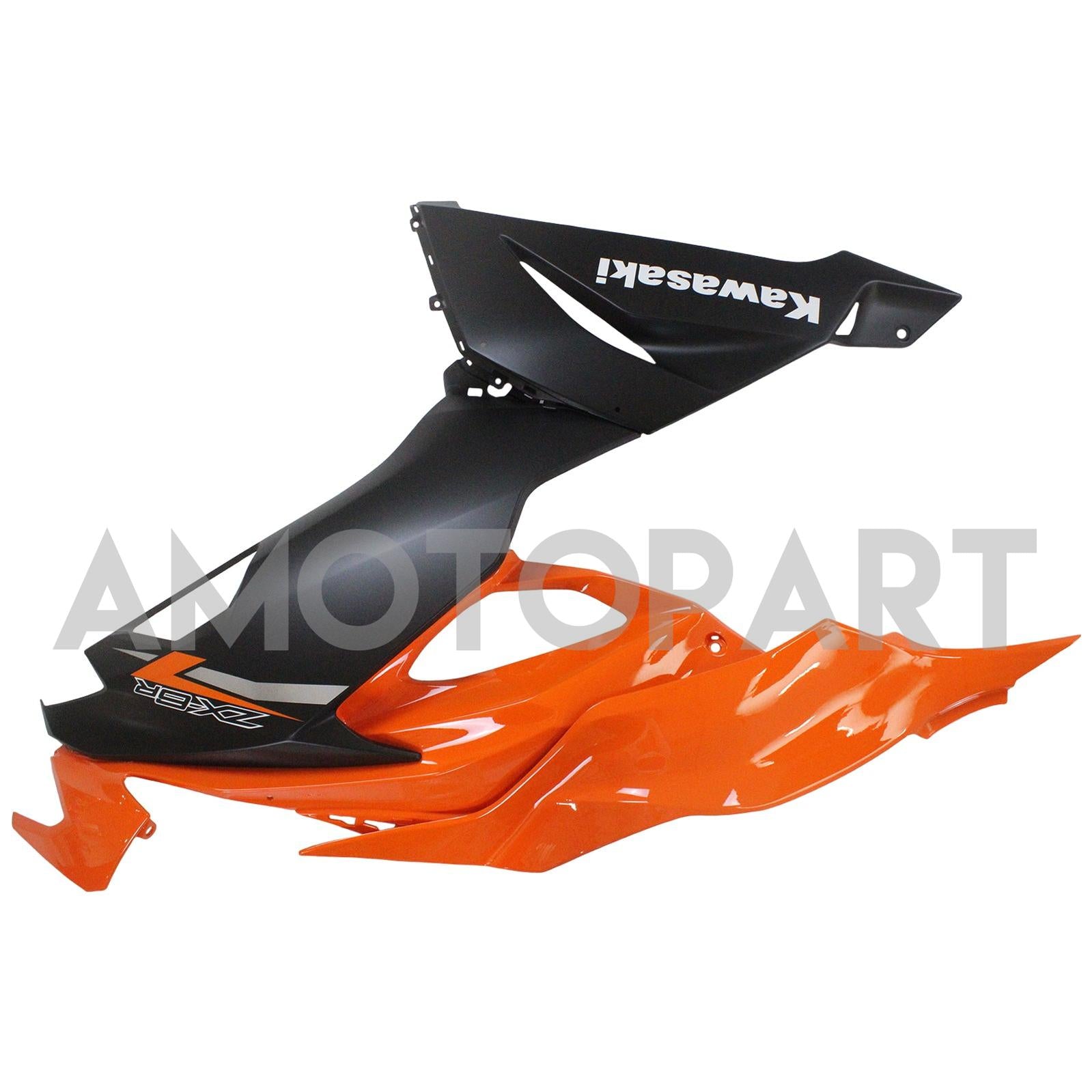 Amotopart 2019-2023 Kawasaki ZX6R Black&Orange Fairing Kit