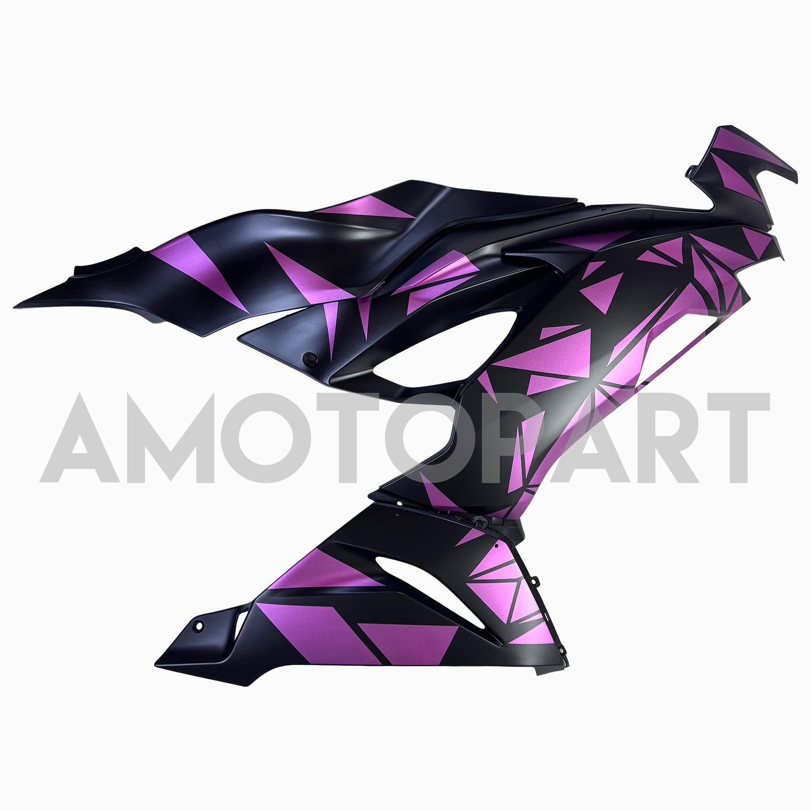 Amotopart 2019-2023 Kawasaki ZX6R Black&Pink Fairing Kit