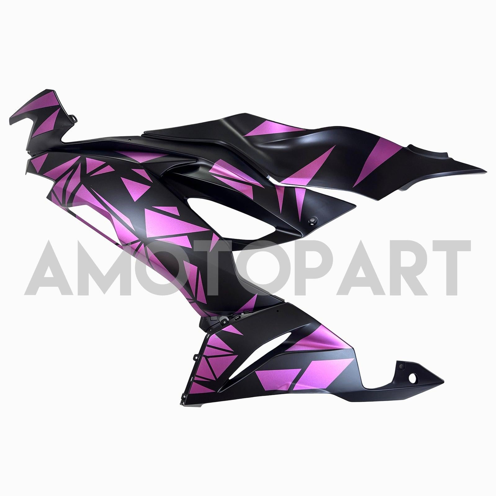 Amotopart 2019-2023 Kawasaki ZX6R Black&Pink Fairing Kit