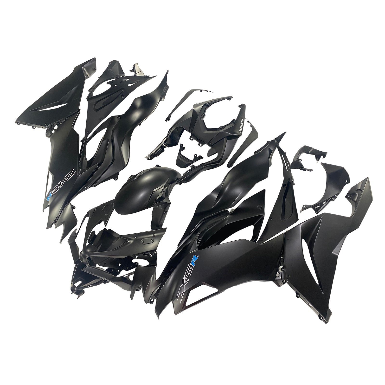 Amotopart 2019-2023 Kawasaki ZX6R Black Fairing Kit