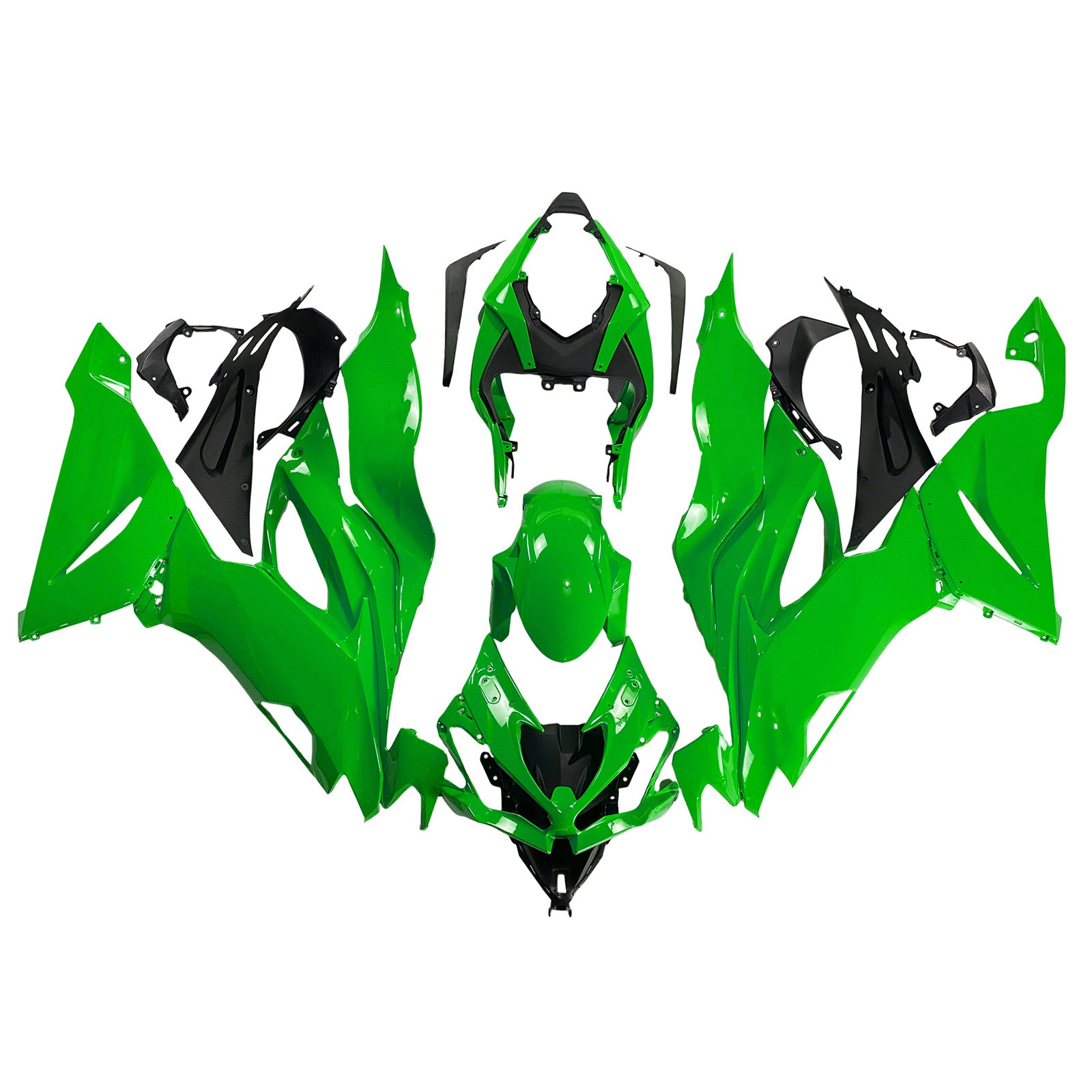 Amotopart 2019-2023 Kawasaki ZX6R ライトグリーン フェアリングキット