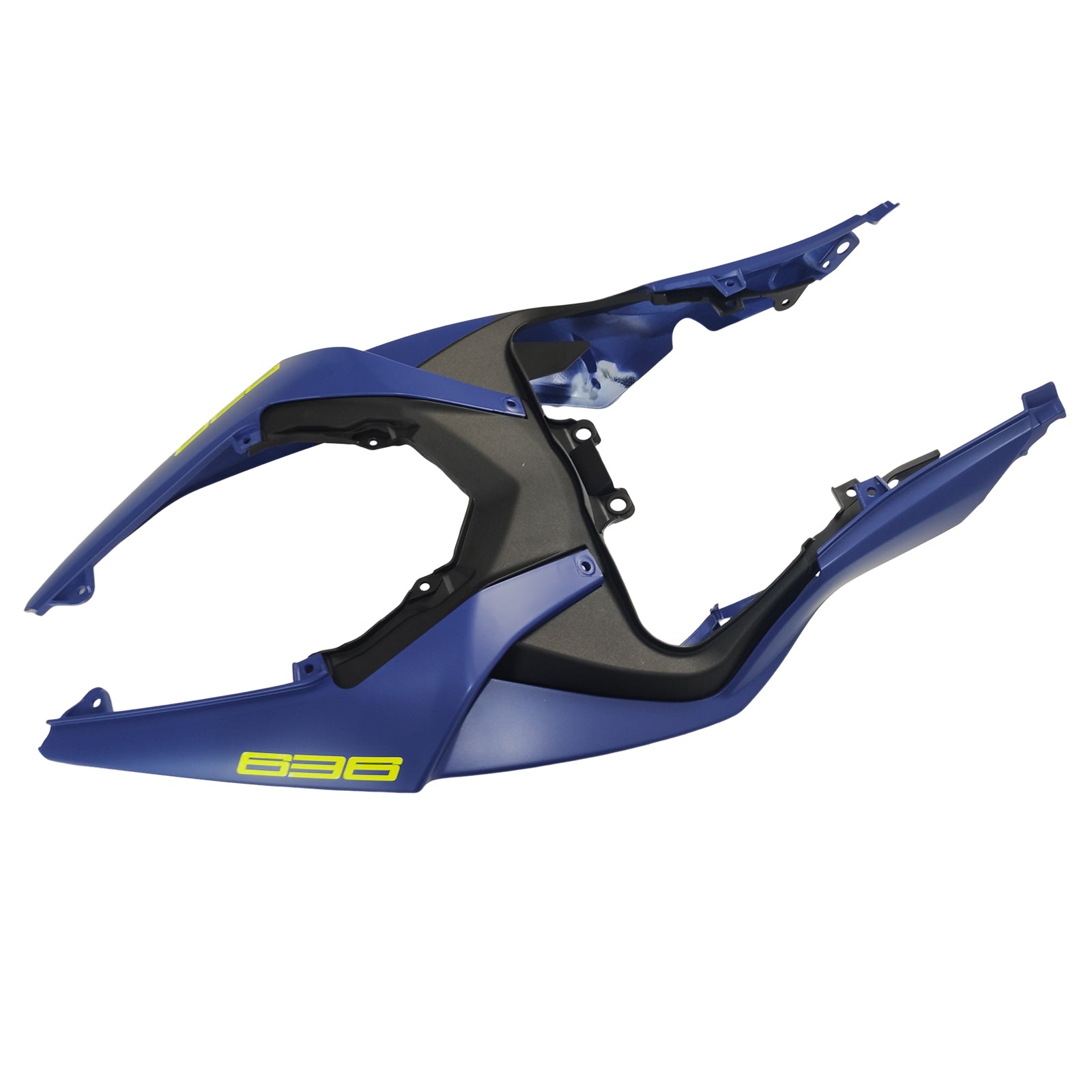 Amotopart 2019-2023 Kawasaki ZX6R Black Blue Fairring Kit