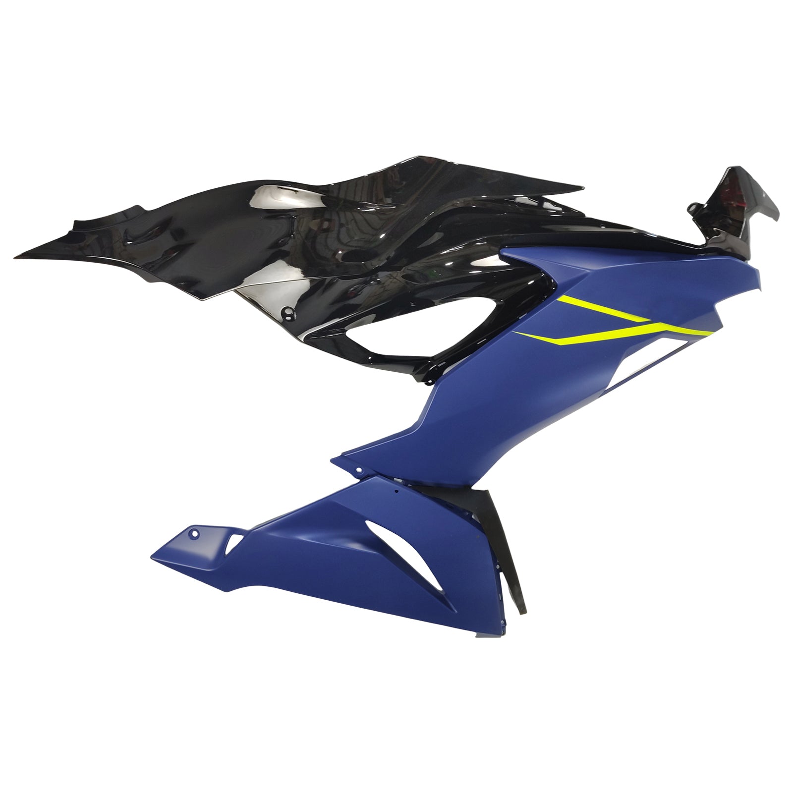 Amotopart 2019-2023 Kawasaki ZX6R Black Blue Fairing Kit