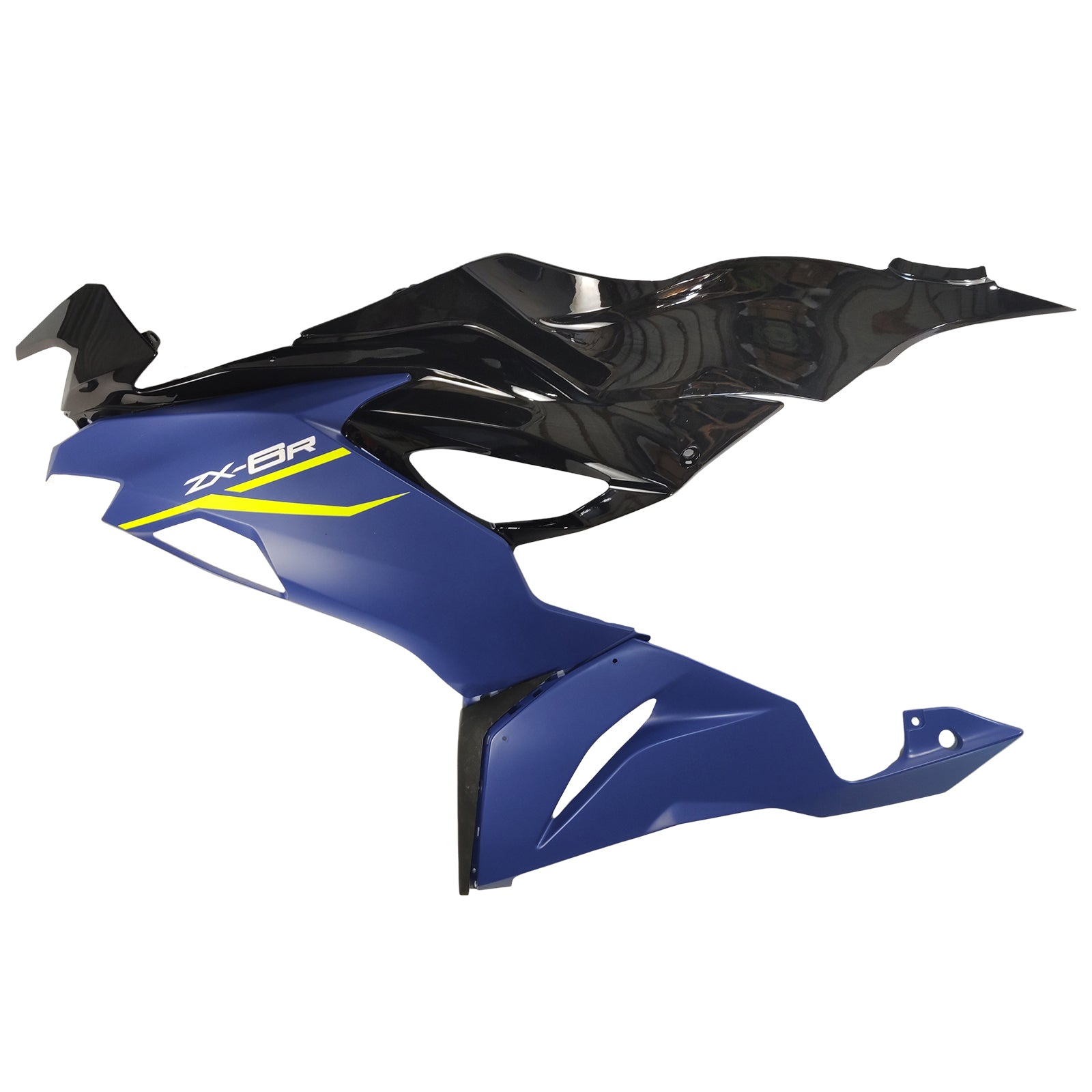 Amotopart 2019-2023 Kawasaki ZX6R Black Blue Fairring Kit