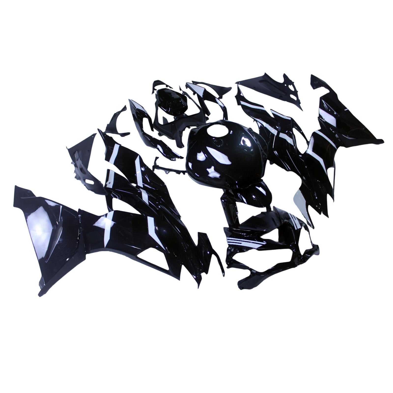 Amotopart 2019-2023 Kawasaki ZX6R Black Fairing Kit