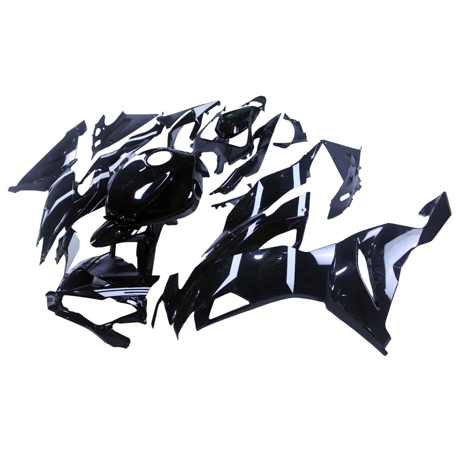 Amotopart 2019-2023 Kawasaki ZX6R Black Fairing Kit