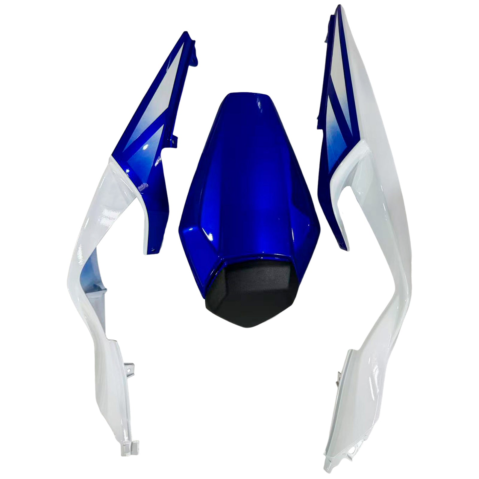 Amotopart 2019-2023 Kawasaki ZX6R White Blue Fairing Kit