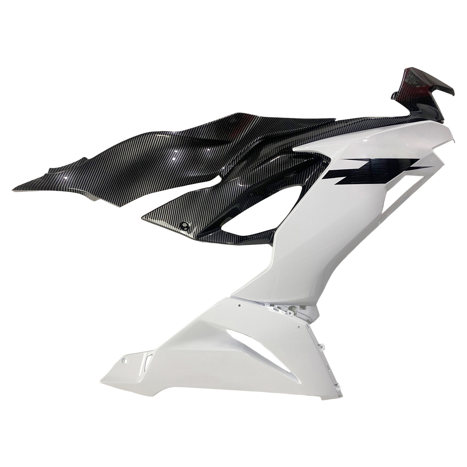Amotopart 2019-2023 Kawasaki ZX6R Carbon Fiber White Fairing Kit