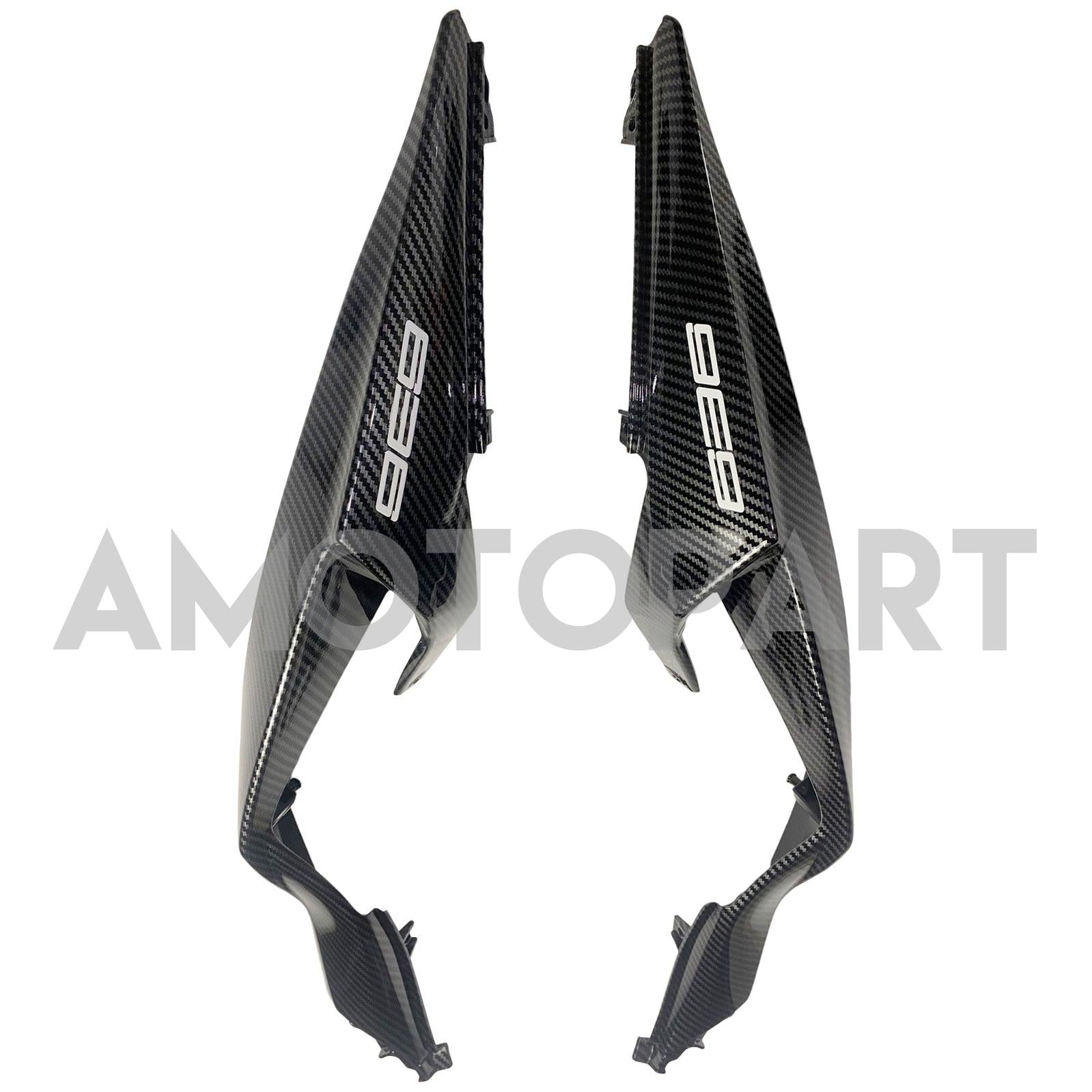 Amotopart 2019-2023 Kawasaki ZX6R Carbon Fiber White Fairing Kit