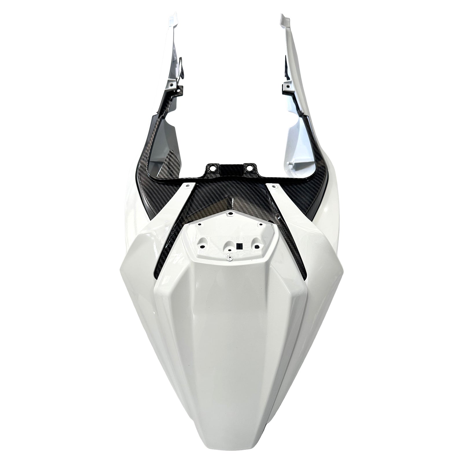 Amotopart 2019–2023 Kawasaki ZX6R Verkleidungsset in Schwarz, Perlweiß