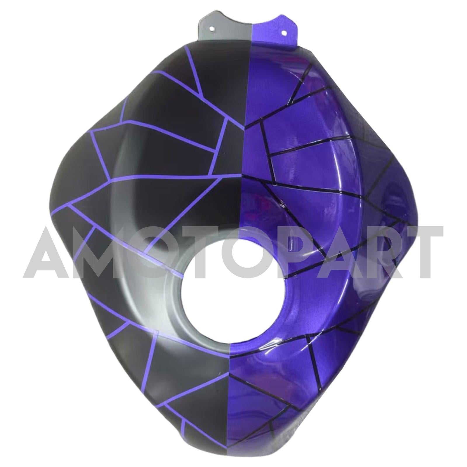 Amotopart 2019-2023 Kawasaki ZX6R Midnight Purple Matte Black Fairing Kit