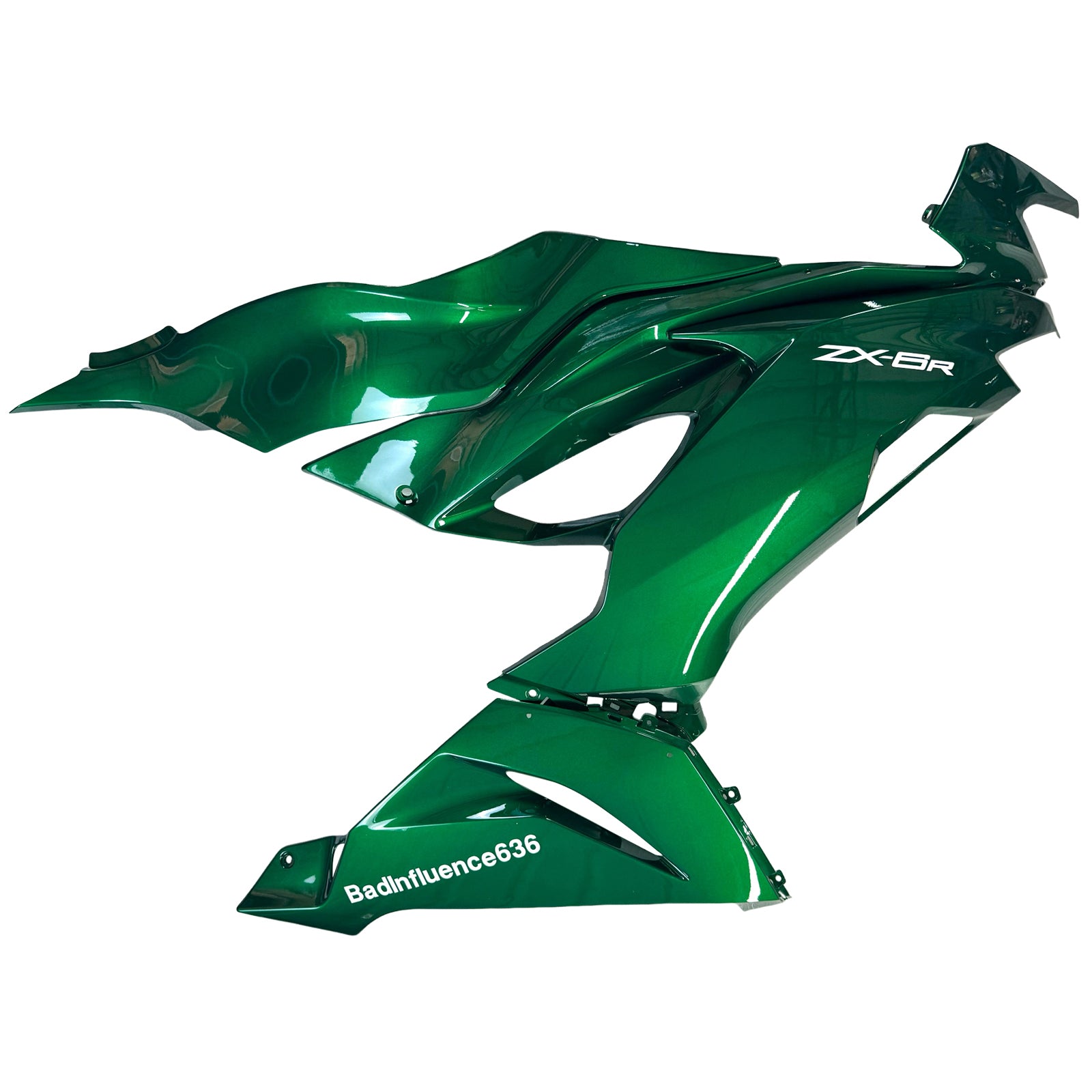 Amotopart 2019-2023 Kawasaki ZX6R Metallic Green Fairing Kit